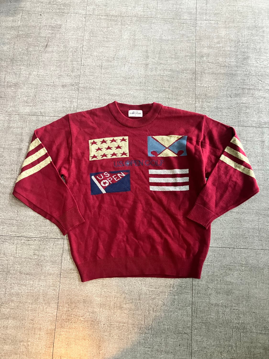 일본빈티지 1895uspen 올드스쿨스트릿 사이드라인 니트스웨터 상품이미지1