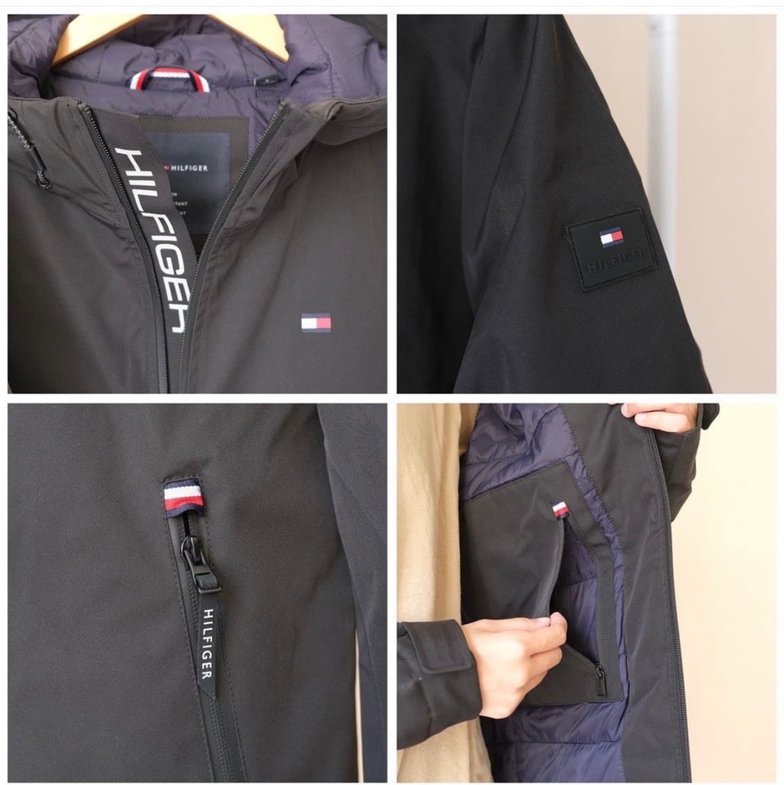 타미힐피거 레귤러 퍼포먼스 패딩점퍼 네이비 상품이미지2