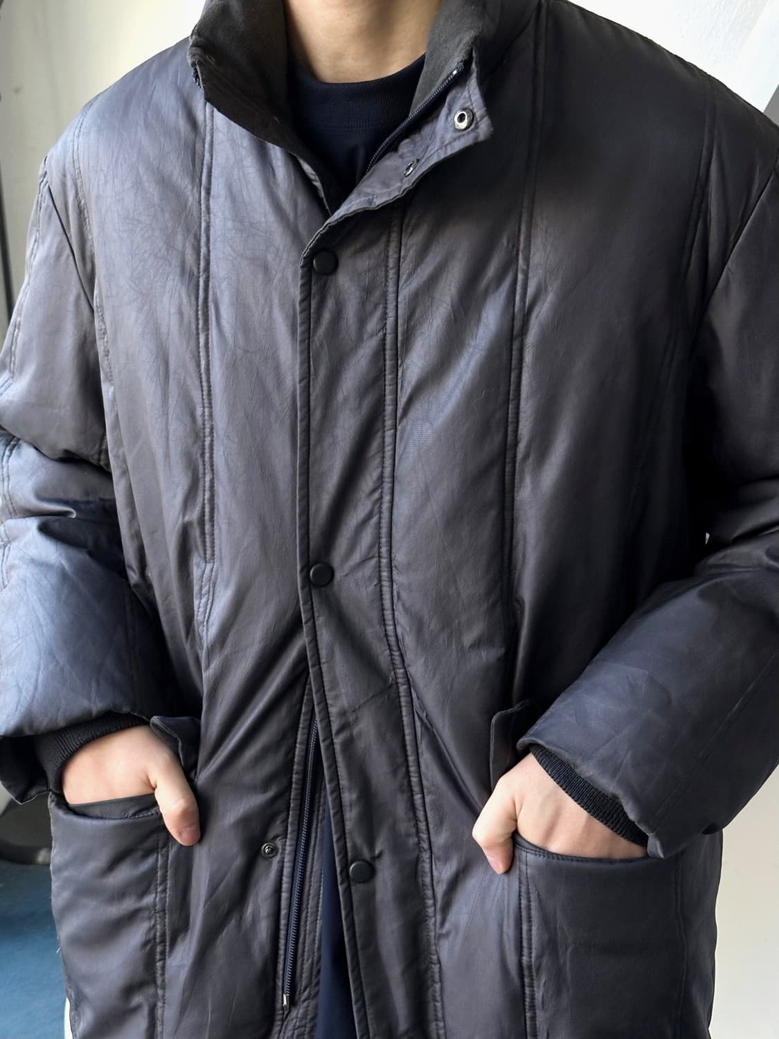 Down padded stand collar field jacket 상품이미지10