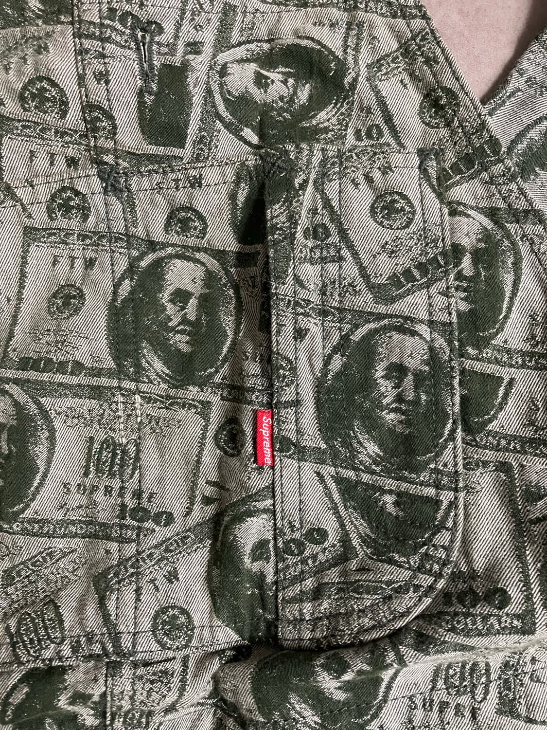 슈프림 달러 오버롤 그린 상품이미지3