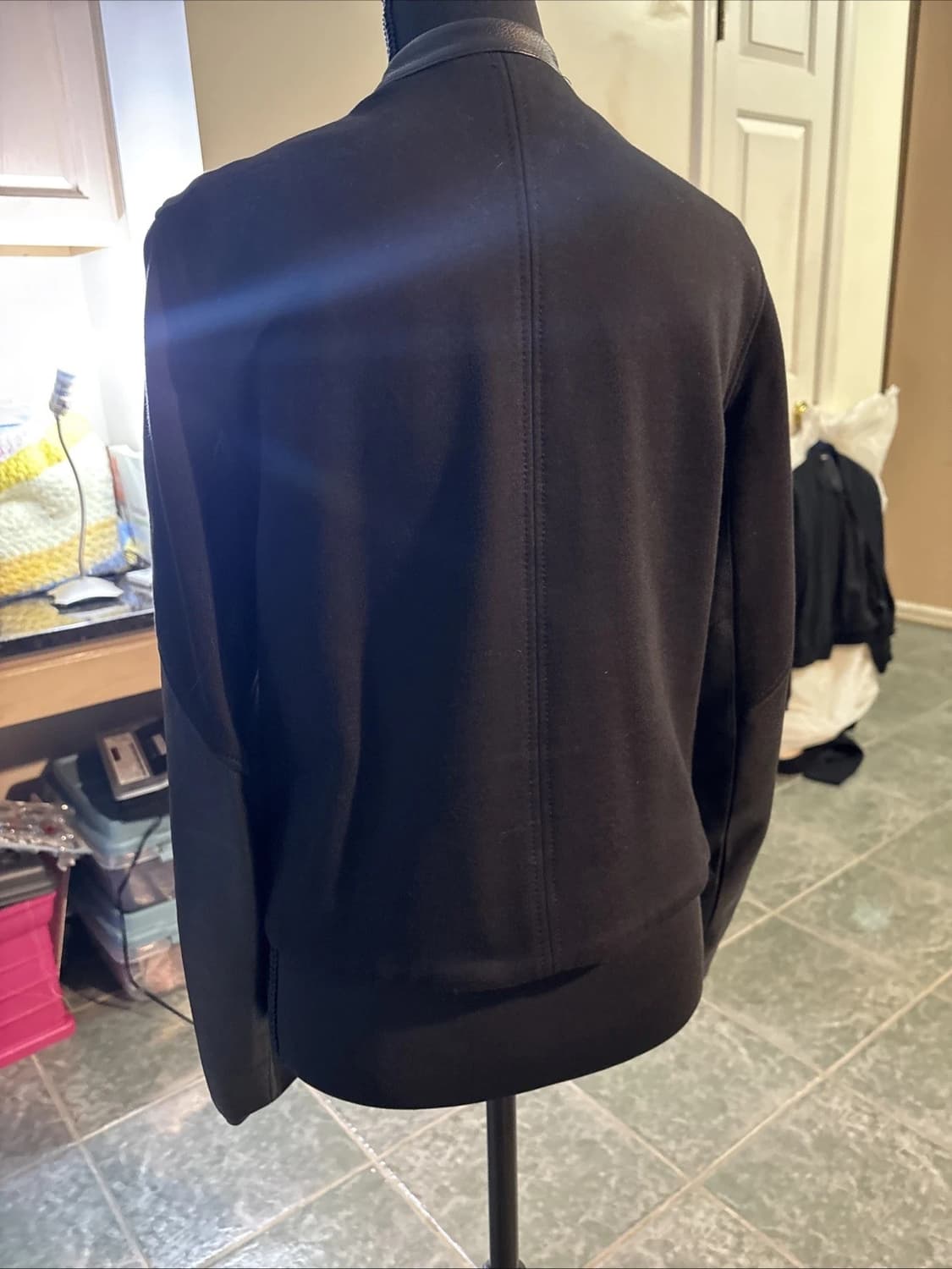 헬무트 랭 레더 패널 믹스 자켓 상품이미지6