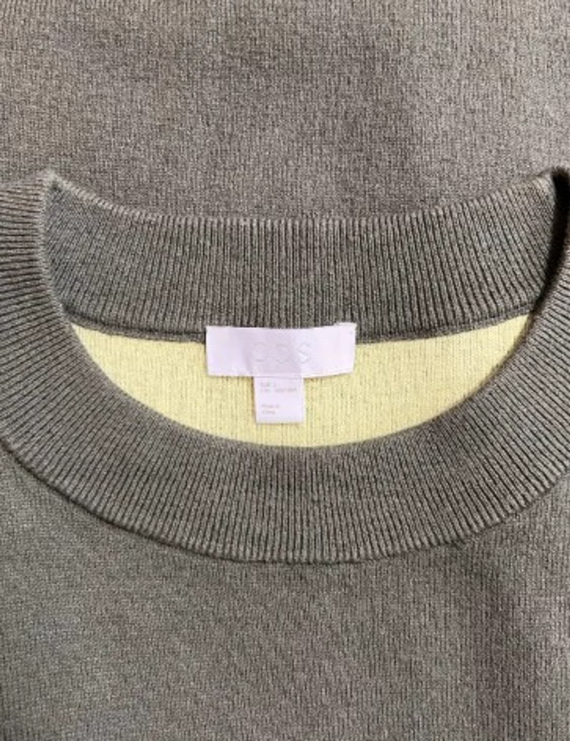 코스 COS남성 울코튼라운드니트티셔츠 L 상품이미지4
