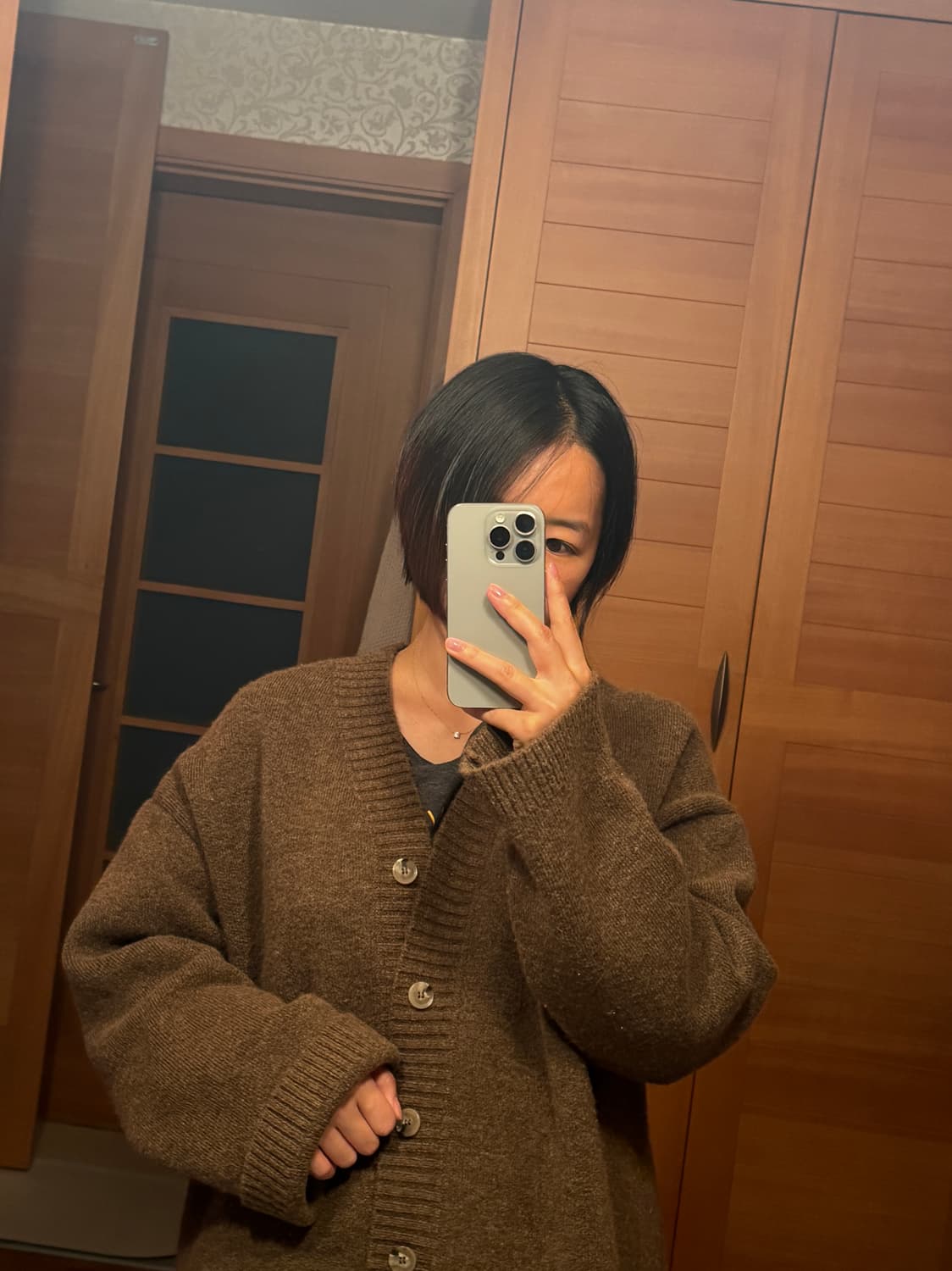 나누슈카 브라운 가디건 (아우터 겸용) 상품이미지2
