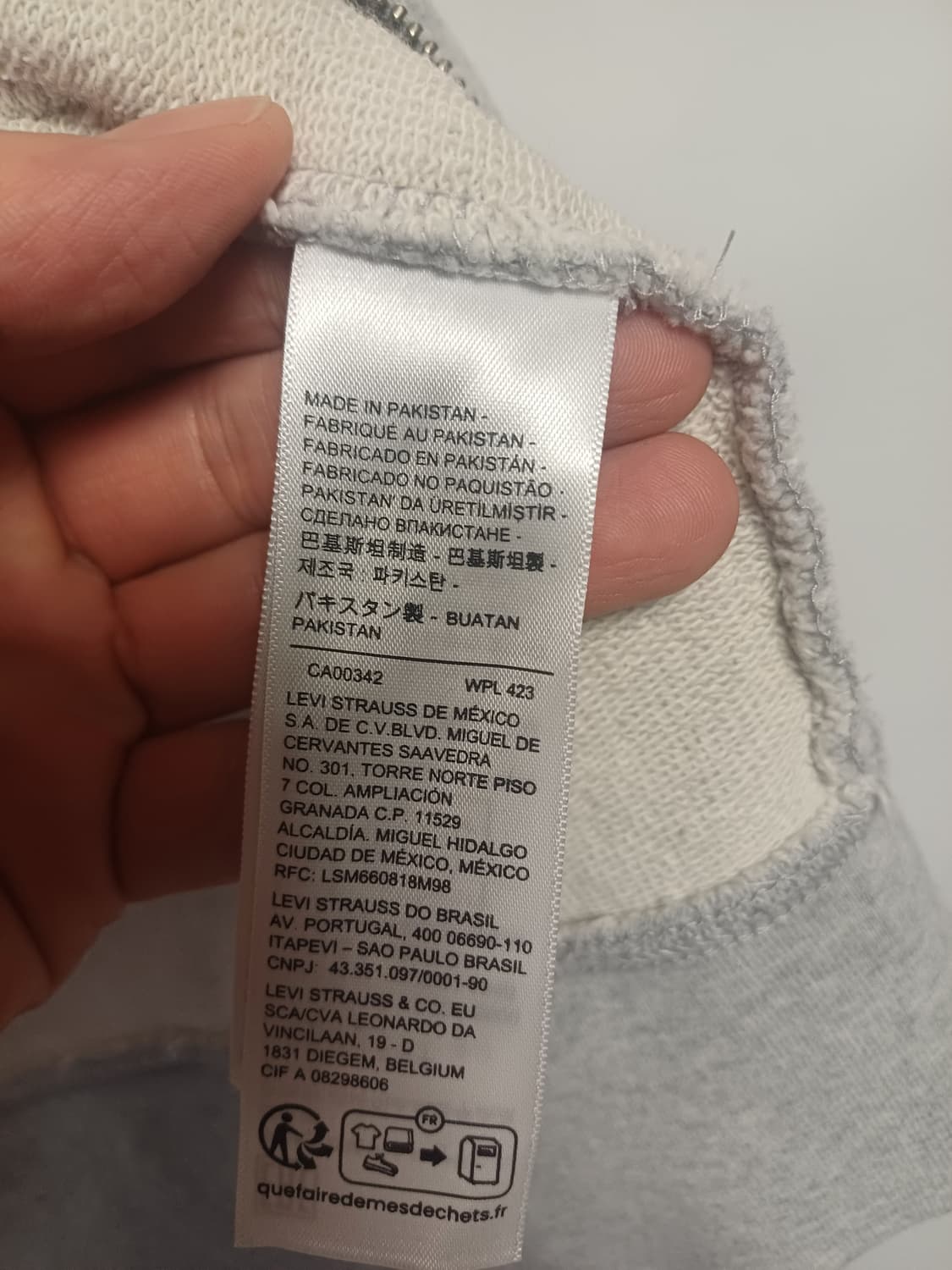 Levi’s 리바이스 정품 후디 집업 L (넉넉핏) 상품이미지6