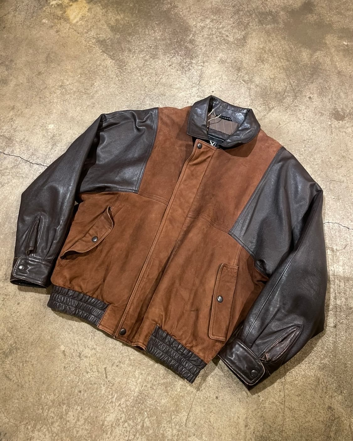 Play boy 스웨이드 레더 재킷 (B5175) 상품이미지2