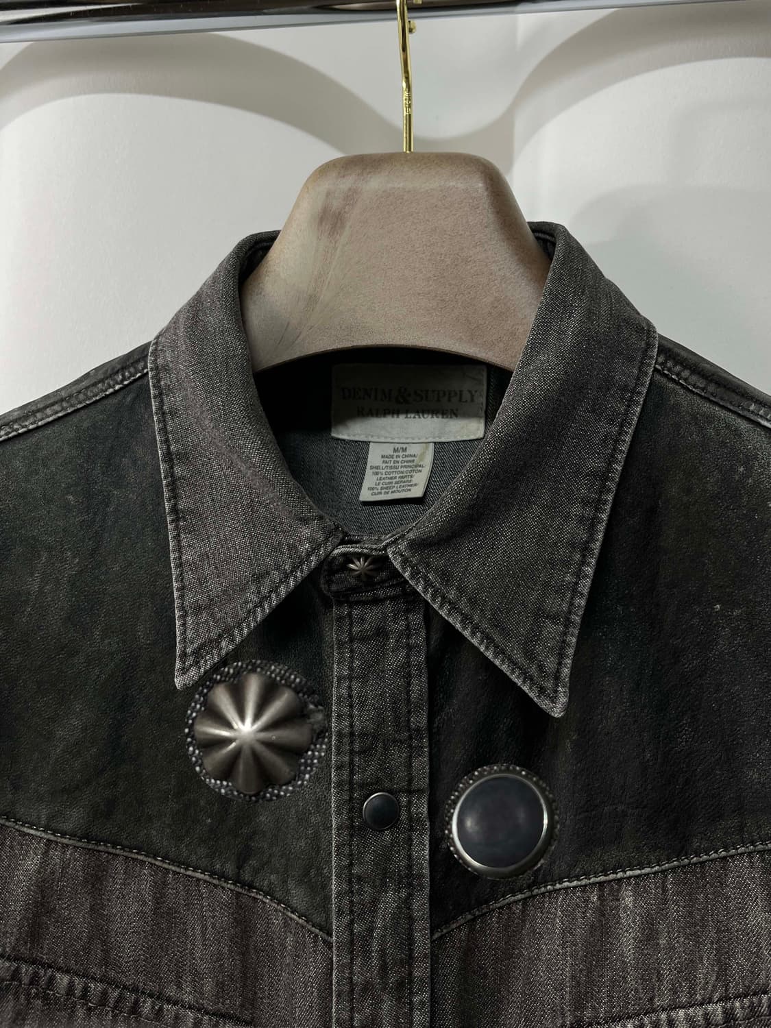 폴로 랄프로렌 쉽스킨 레더요크 콘초 사우스웨스턴 셔츠 상품이미지6