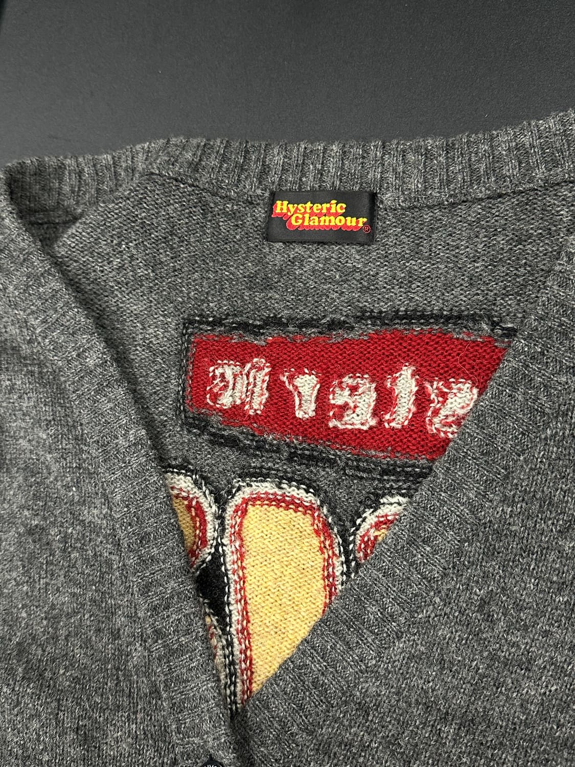 히스테릭 글래머 그레이 니트 가디건 상품이미지6