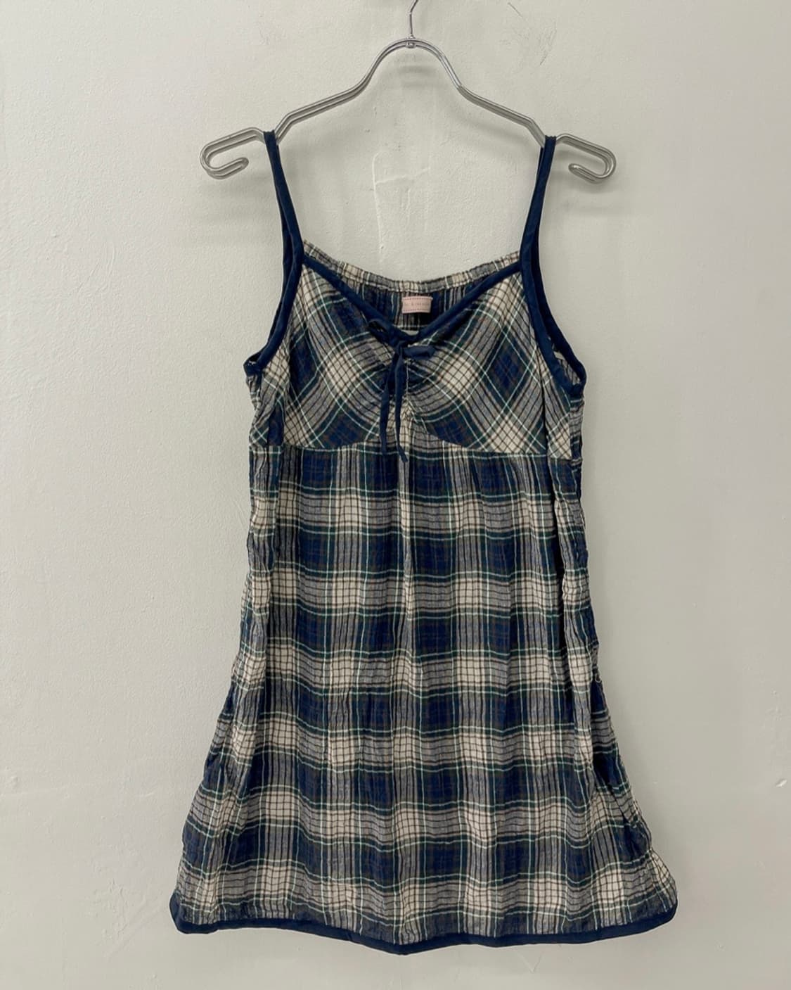 세컨드클로젯 체크 미니 원피스 상품이미지2