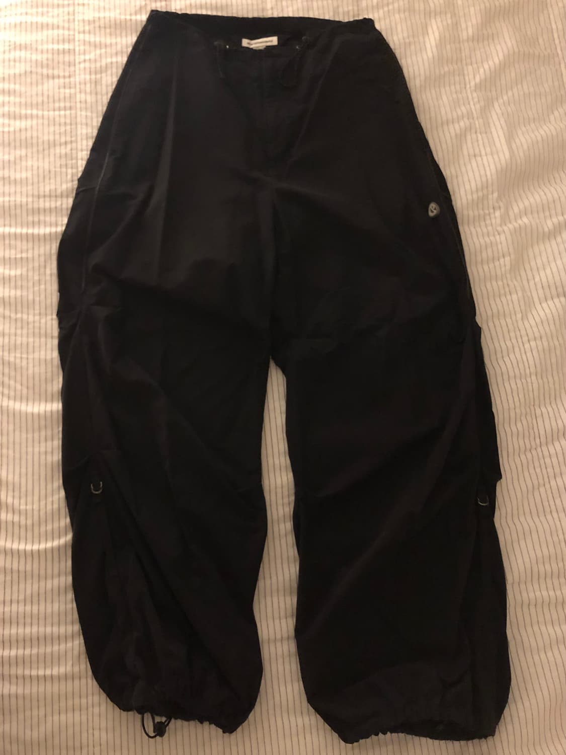 스마트어반유즈풀 스트랩 라인 팬츠 (black, 1size) 상품이미지1