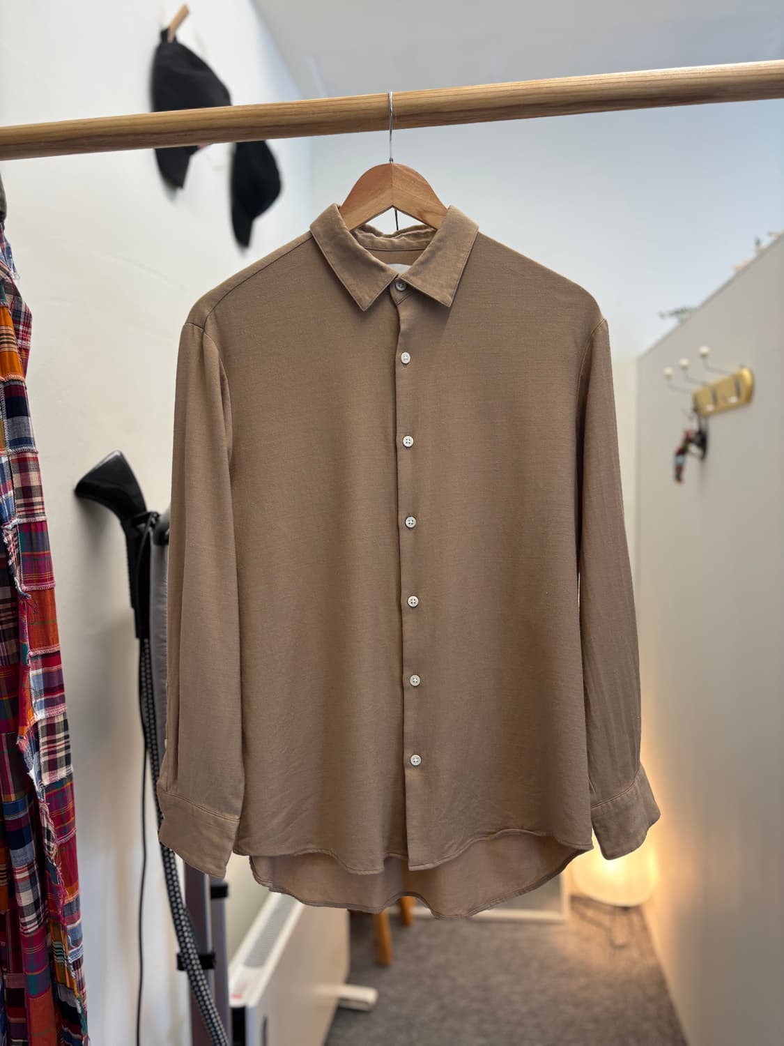 Studious wool poly shirt 상품이미지1