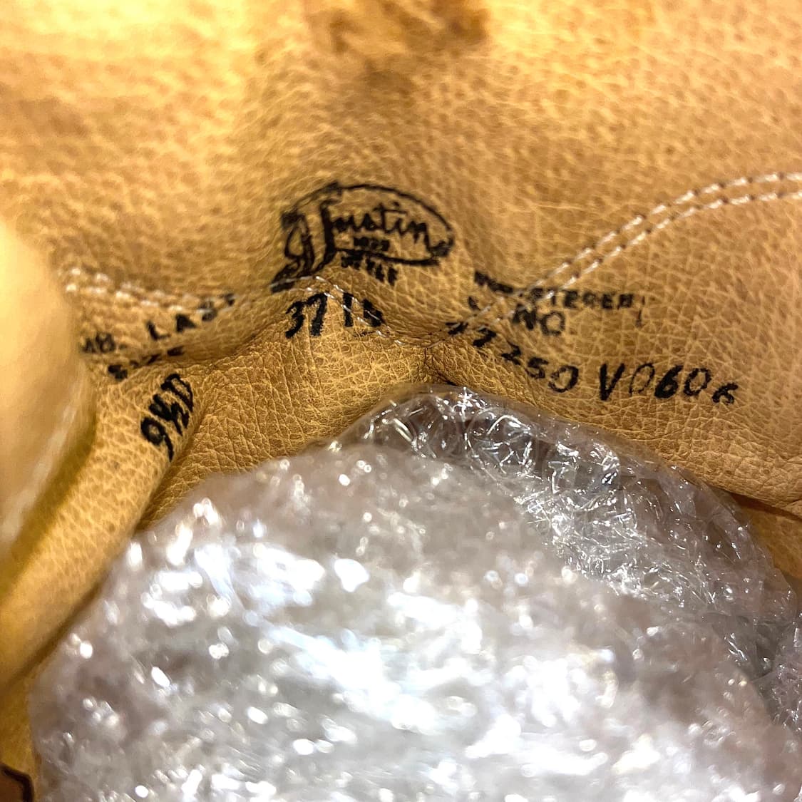 빈티지 저스틴 웨스턴 레더 부츠 9.5D(275)사이즈 BT27510 상품이미지10