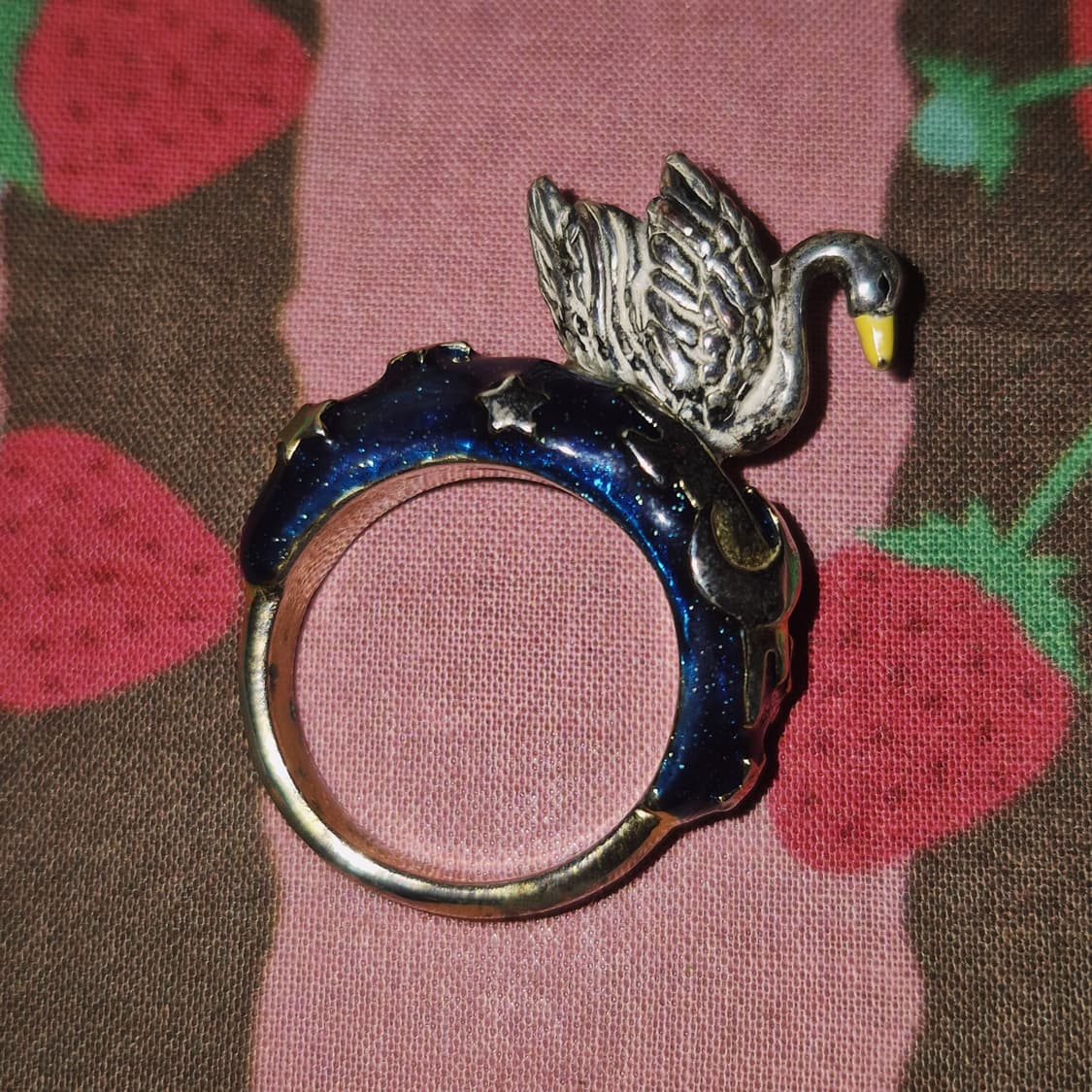 일본 가글 핸드메이드 밤하늘 백조 반지 상품이미지7