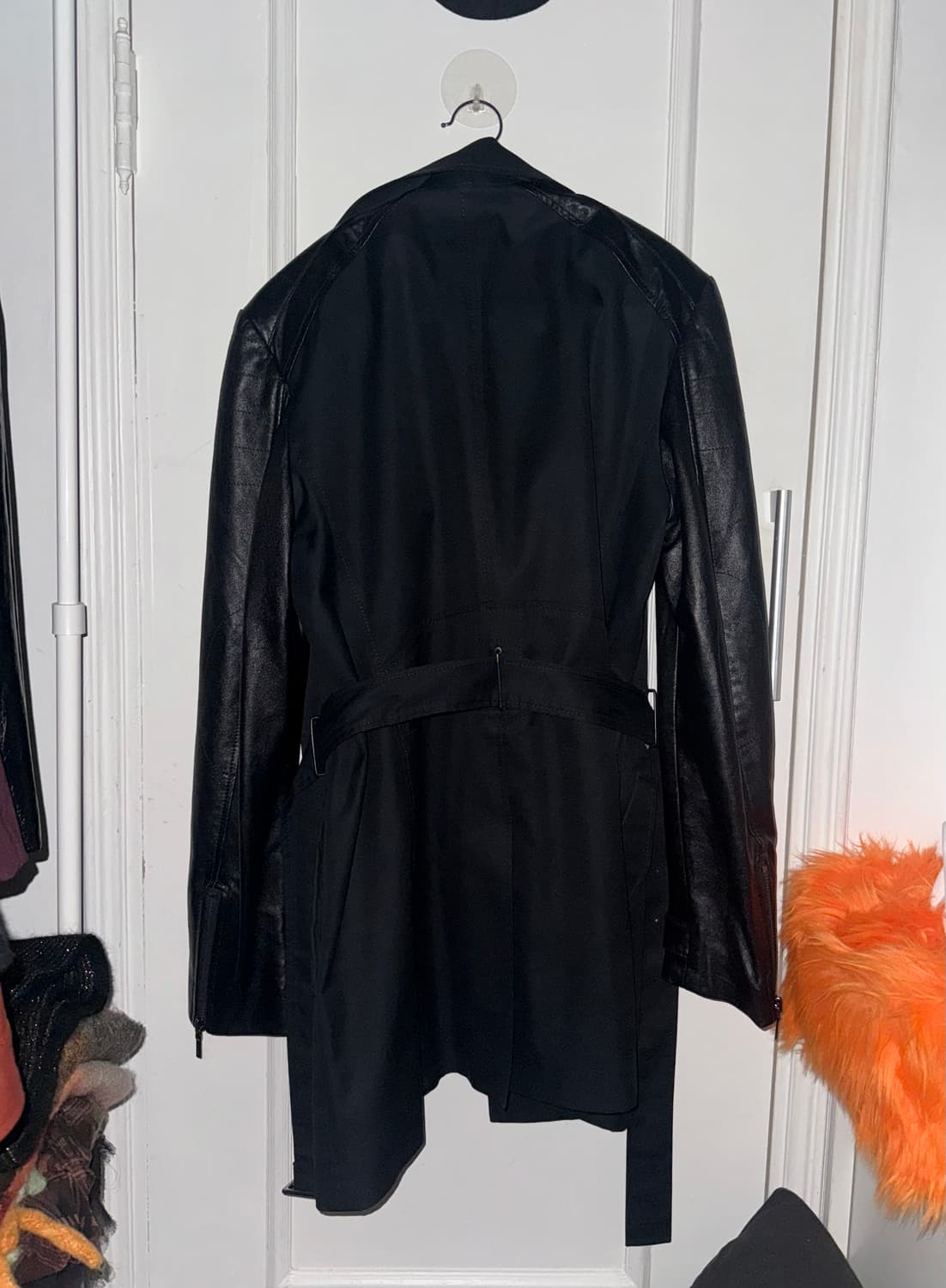 SYSTEM Lamb skin leather trench coat 상품이미지2