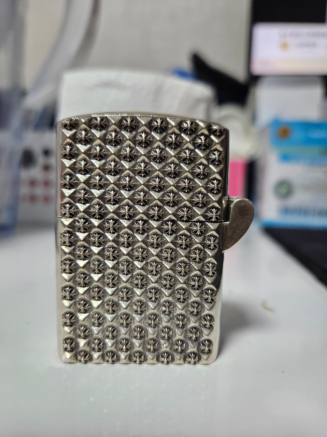 Chrome Hearts 크롬하츠 크로스 블럭 지포 라이터레플리카 상품이미지1