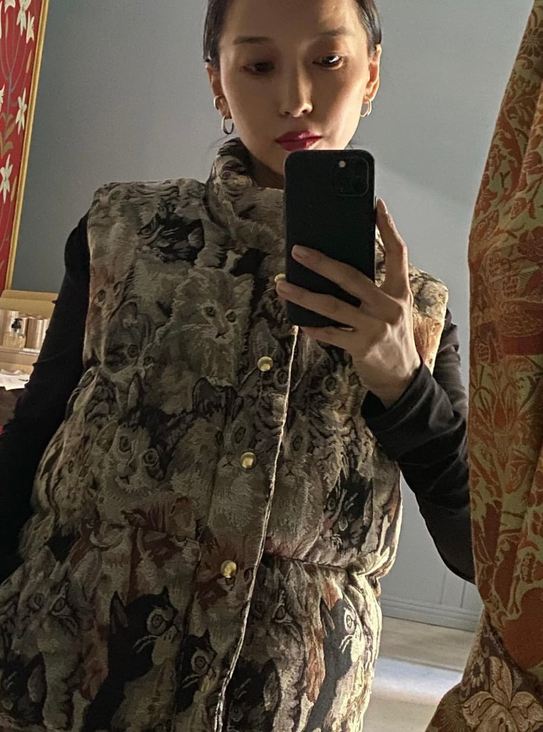 BLESS multicolor cat vest 상품이미지1