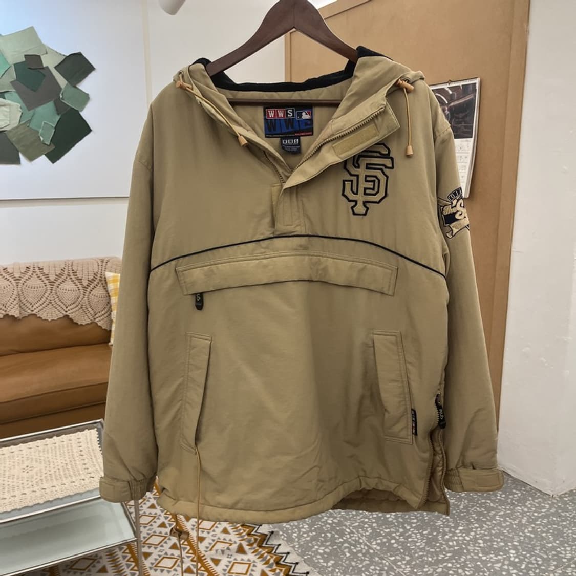 WWS 올드스쿨 빈티지 자이언츠 누빔 아노락 자켓 110 C10642 상품이미지3