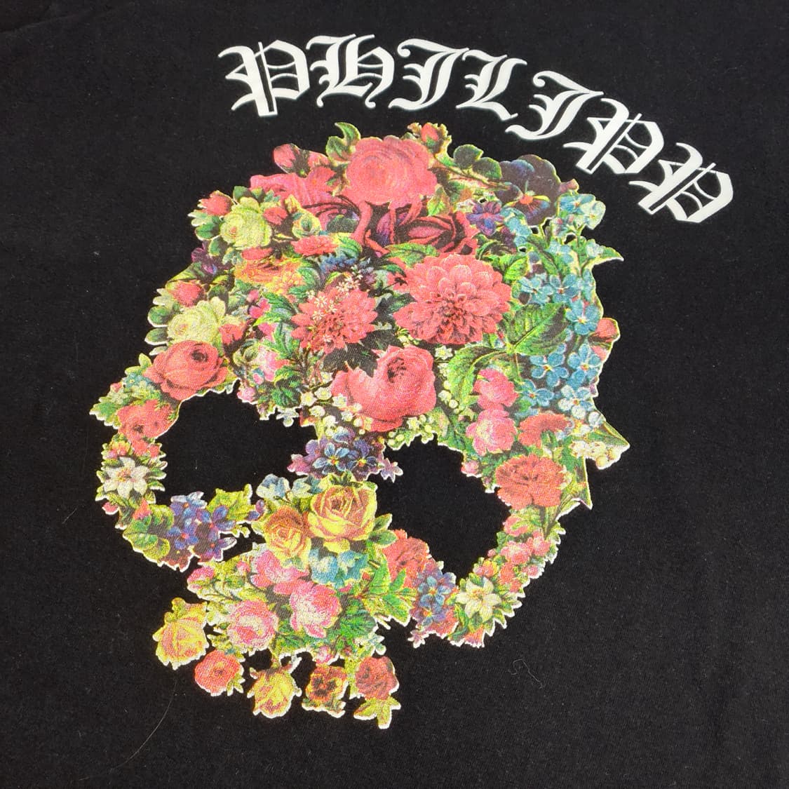 [XL] 하이드로겐(Hydrogen) 플로럴 스컬 티셔츠 상품이미지3