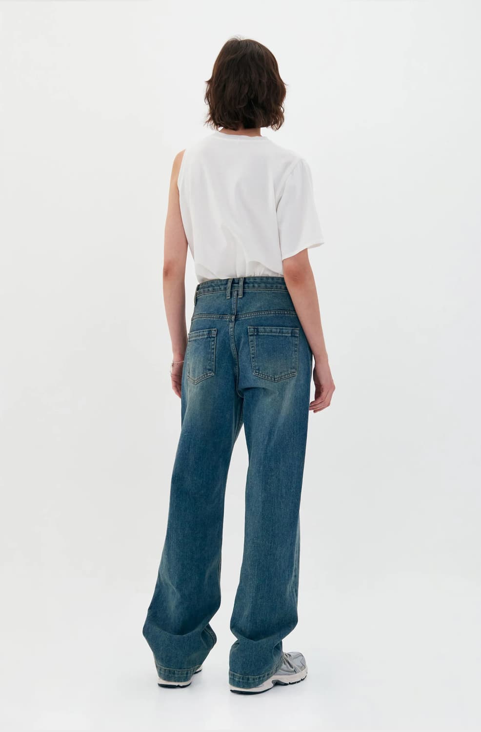 로우클래식 스트레이트핏 진 워싱데님 S사이즈 상품이미지3