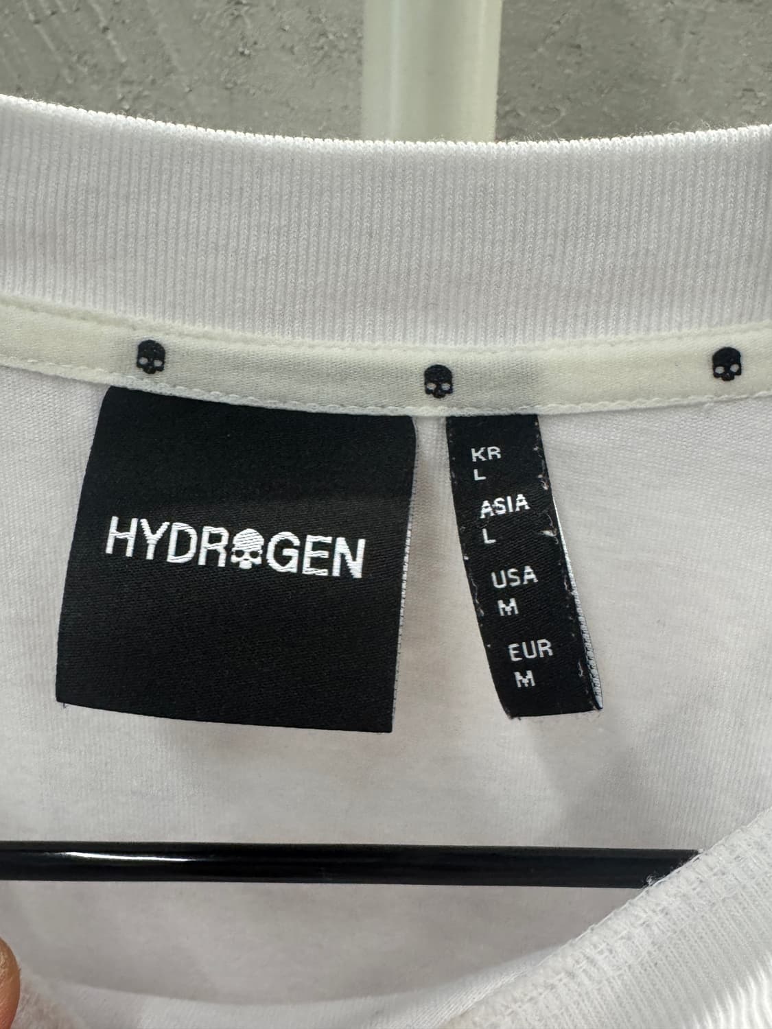 Hydrogen 화이트 반팔 티셔츠 L 상품이미지4