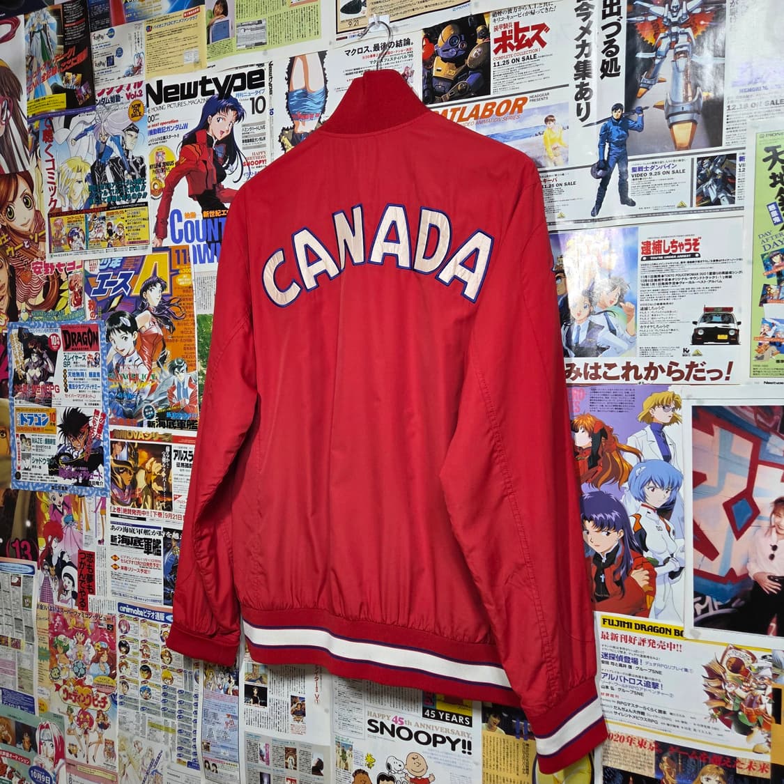 카파 캐나다 레드 패치 바람막이 점퍼 상품이미지6