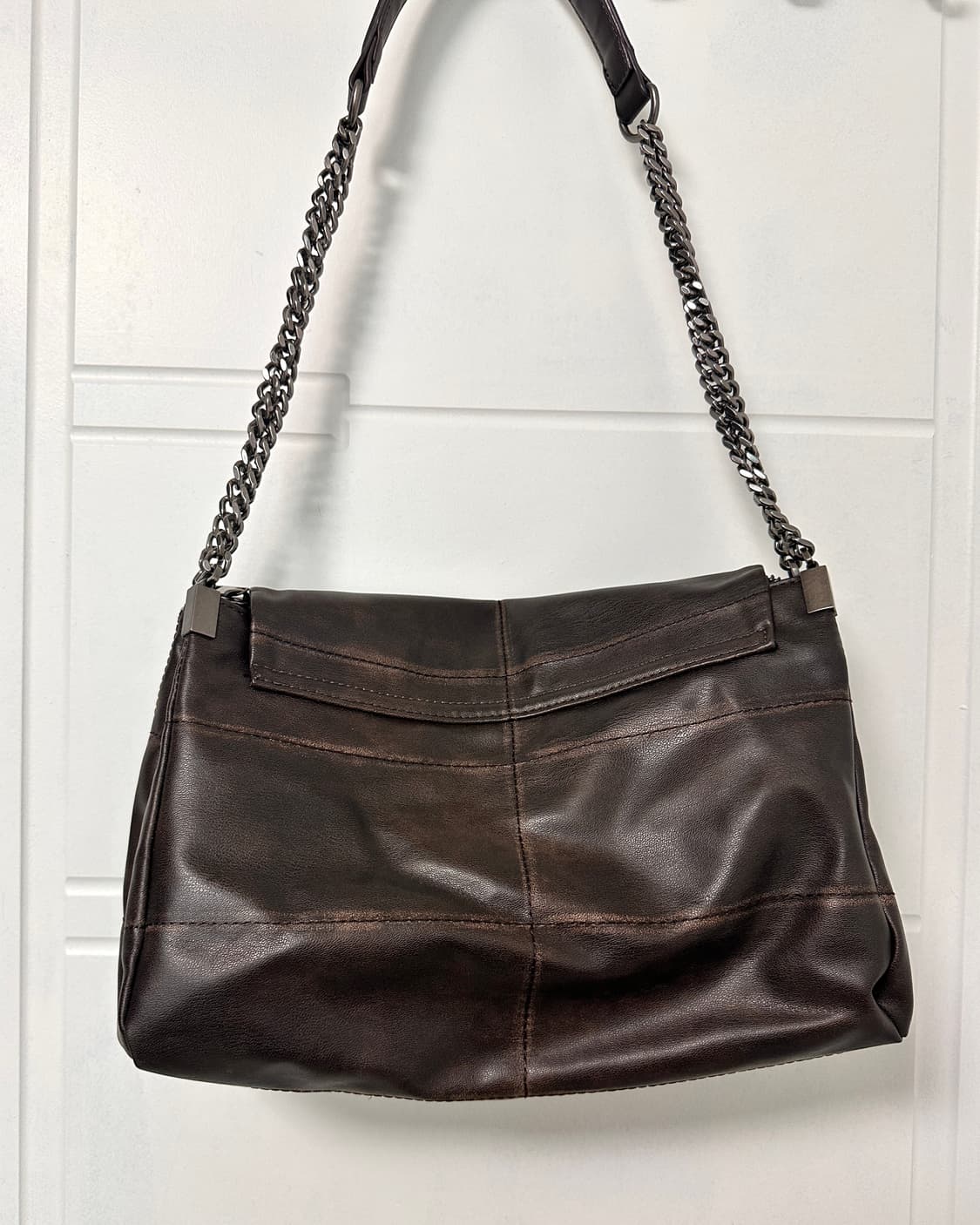 자라 락 플랩 숄더백_있지 유나백(브라운) 상품이미지3