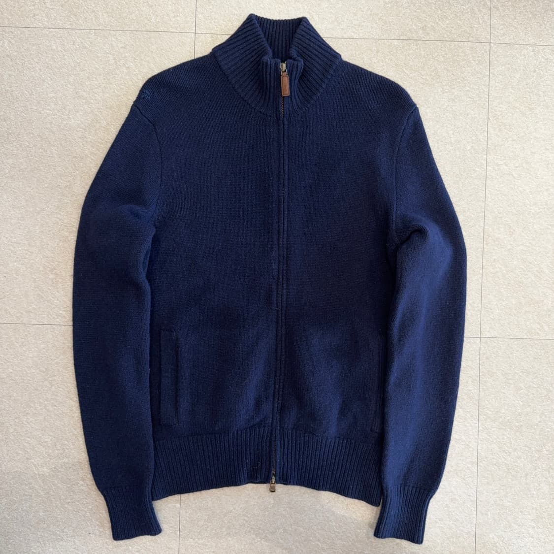 90s 폴로 랄프로렌 메리노 울 투웨이 집업 니트 상품이미지1