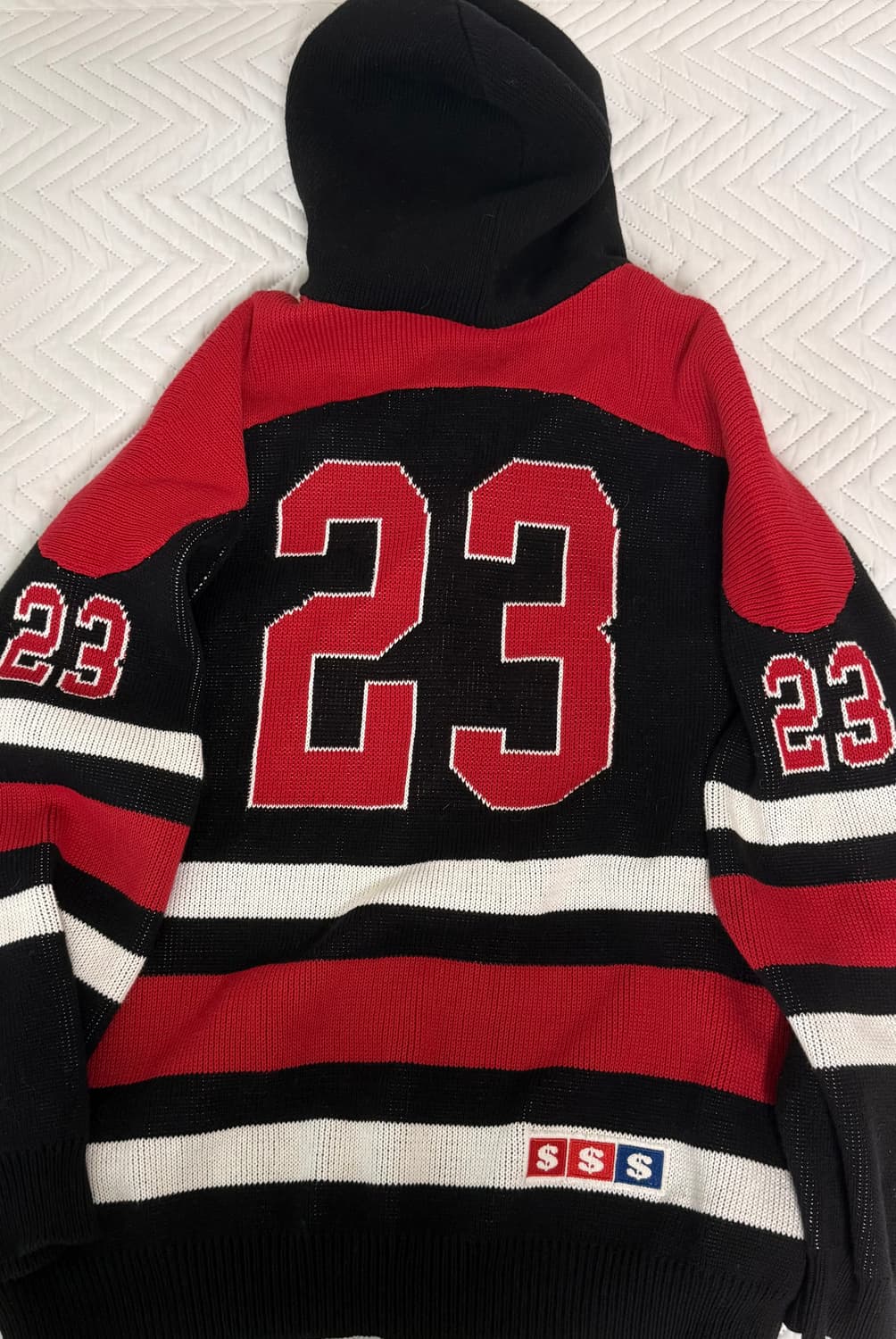 슈프림 USA 집업 후드 블랙 23FW 상품이미지3