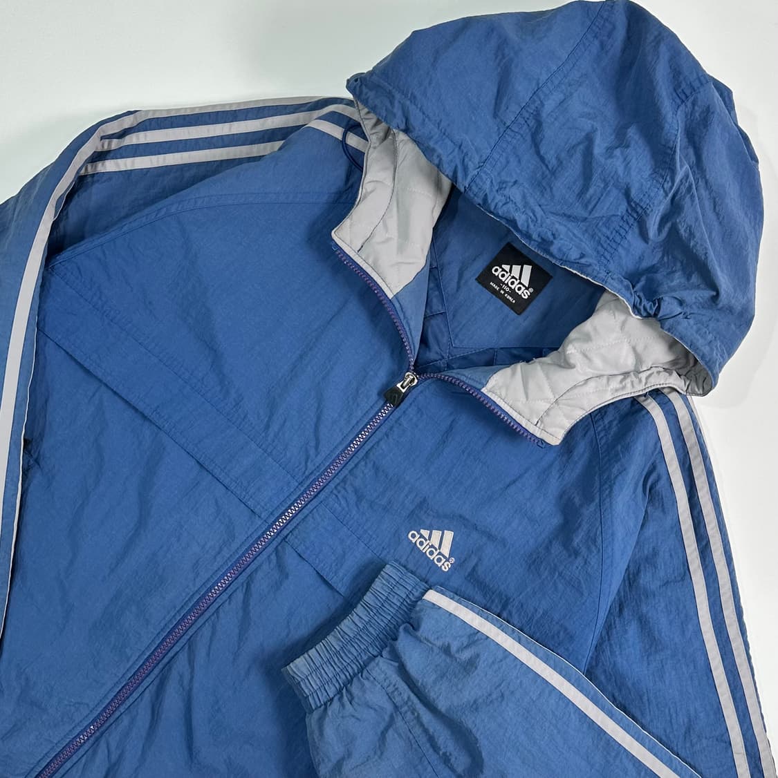 90‘s 아디다스 후드 봄버자켓 상품이미지4