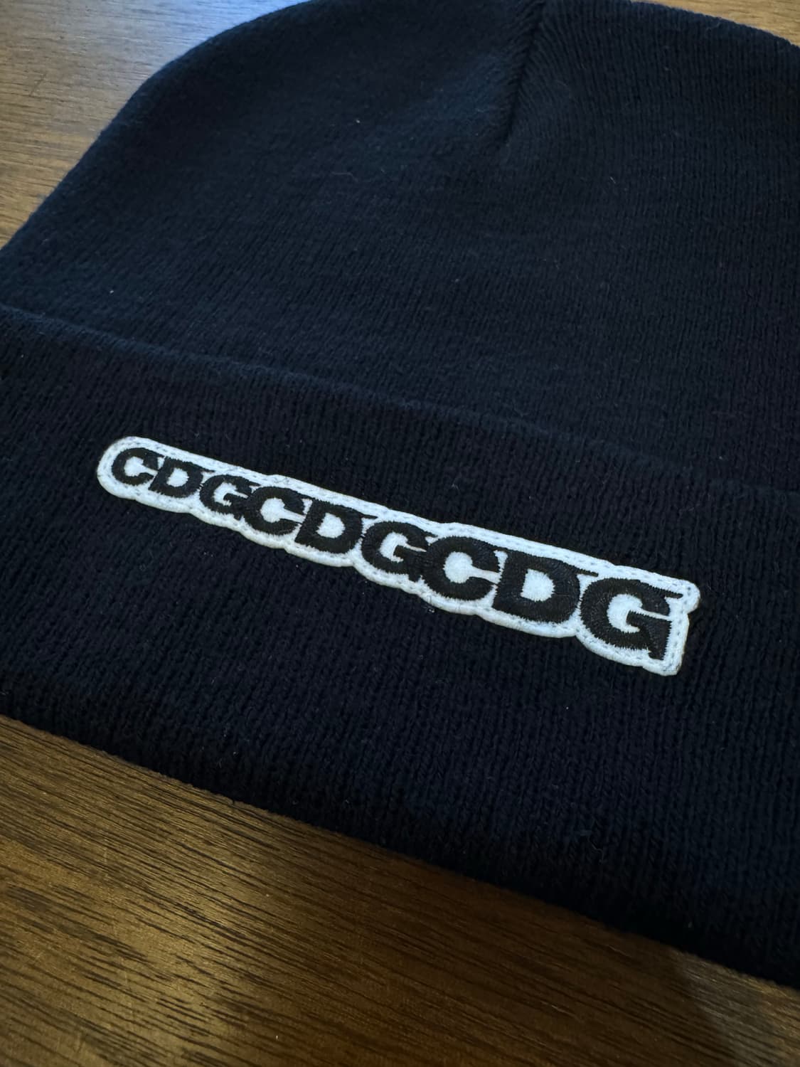 [OS] 꼼데가르송 CDG 로고패치 블랙 비니 상품이미지3