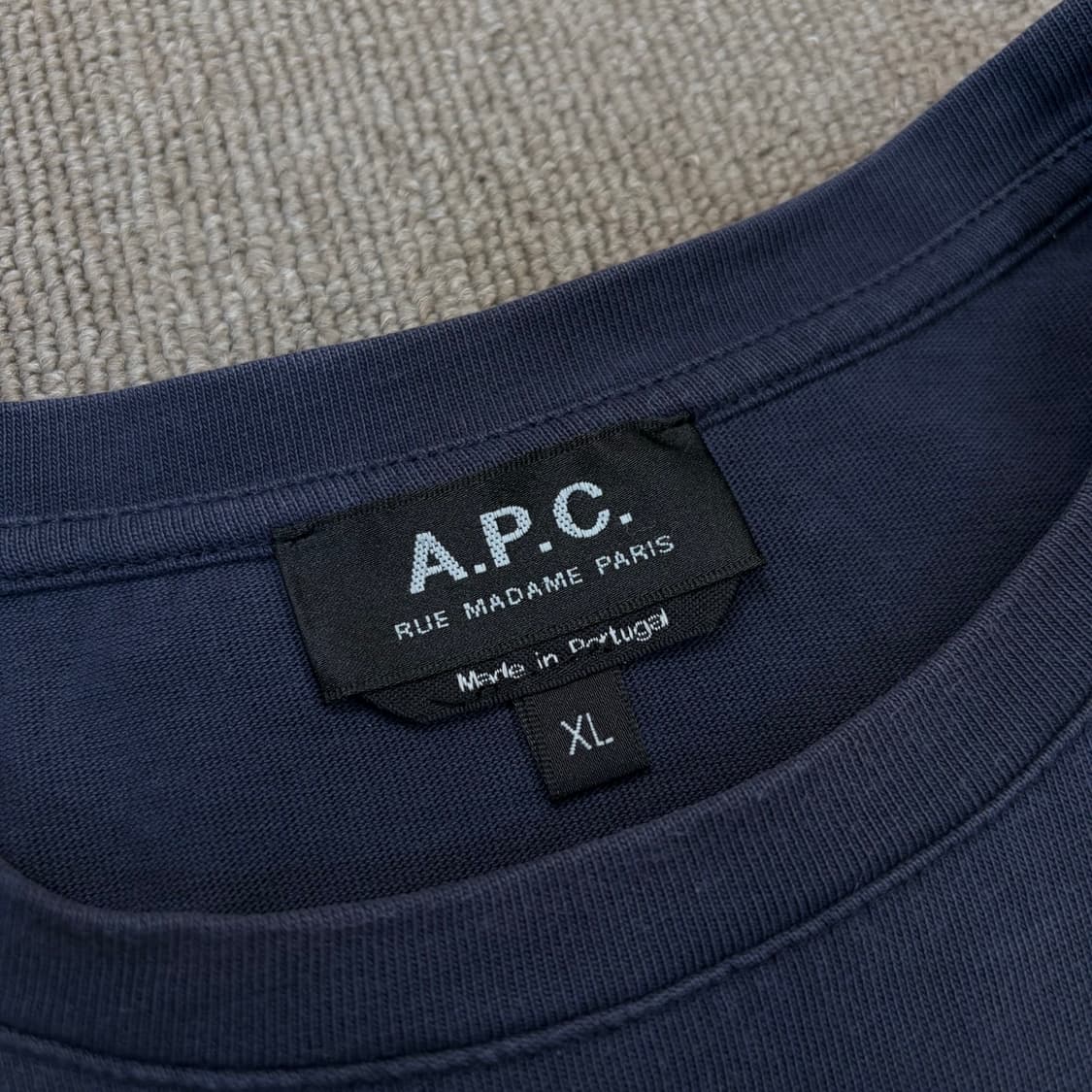 apc 아페쎄 자수로고 반팔티  상품이미지2