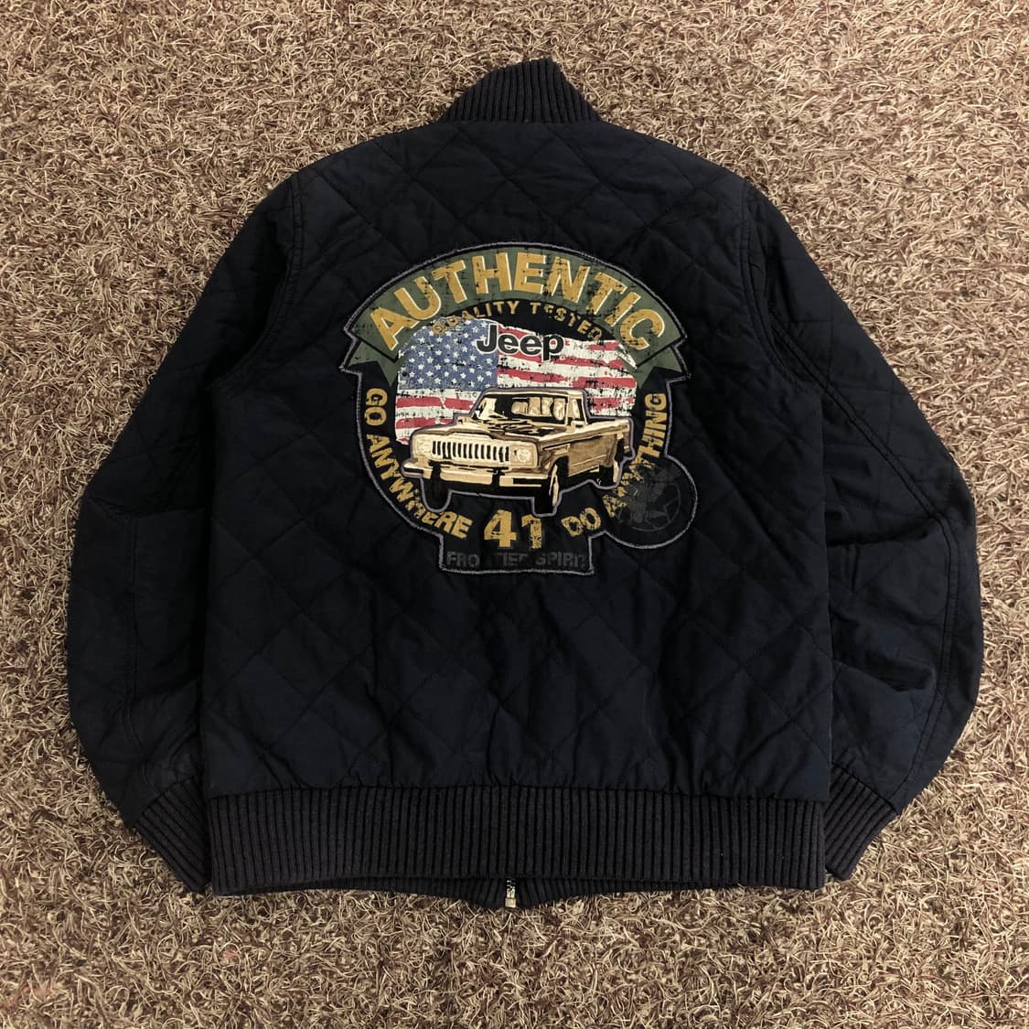 JEEP 지프 빅패치 퀄팅 블루종 자켓 상품이미지3