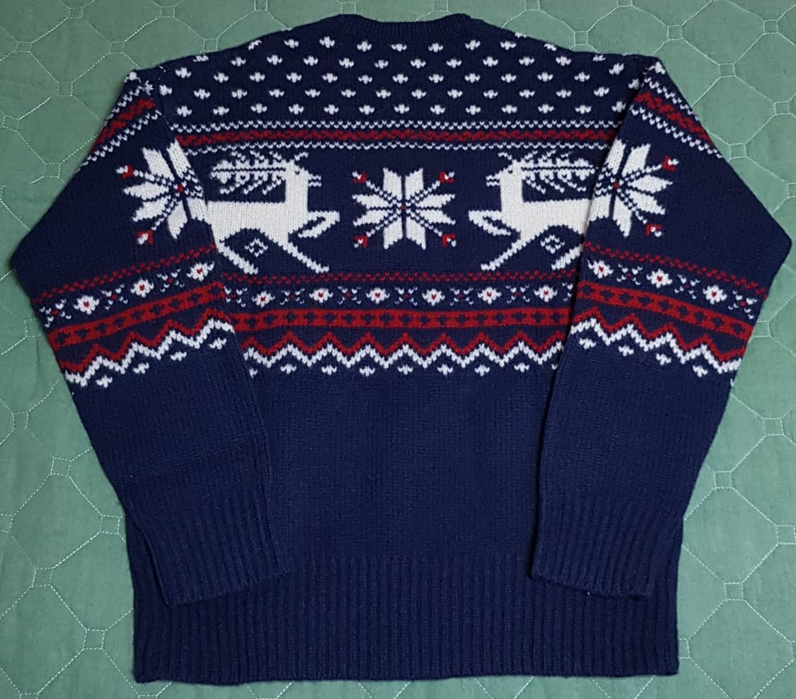 [S] 폴로 레인디어 패턴 울 스웨터 팝니다. 상품이미지2