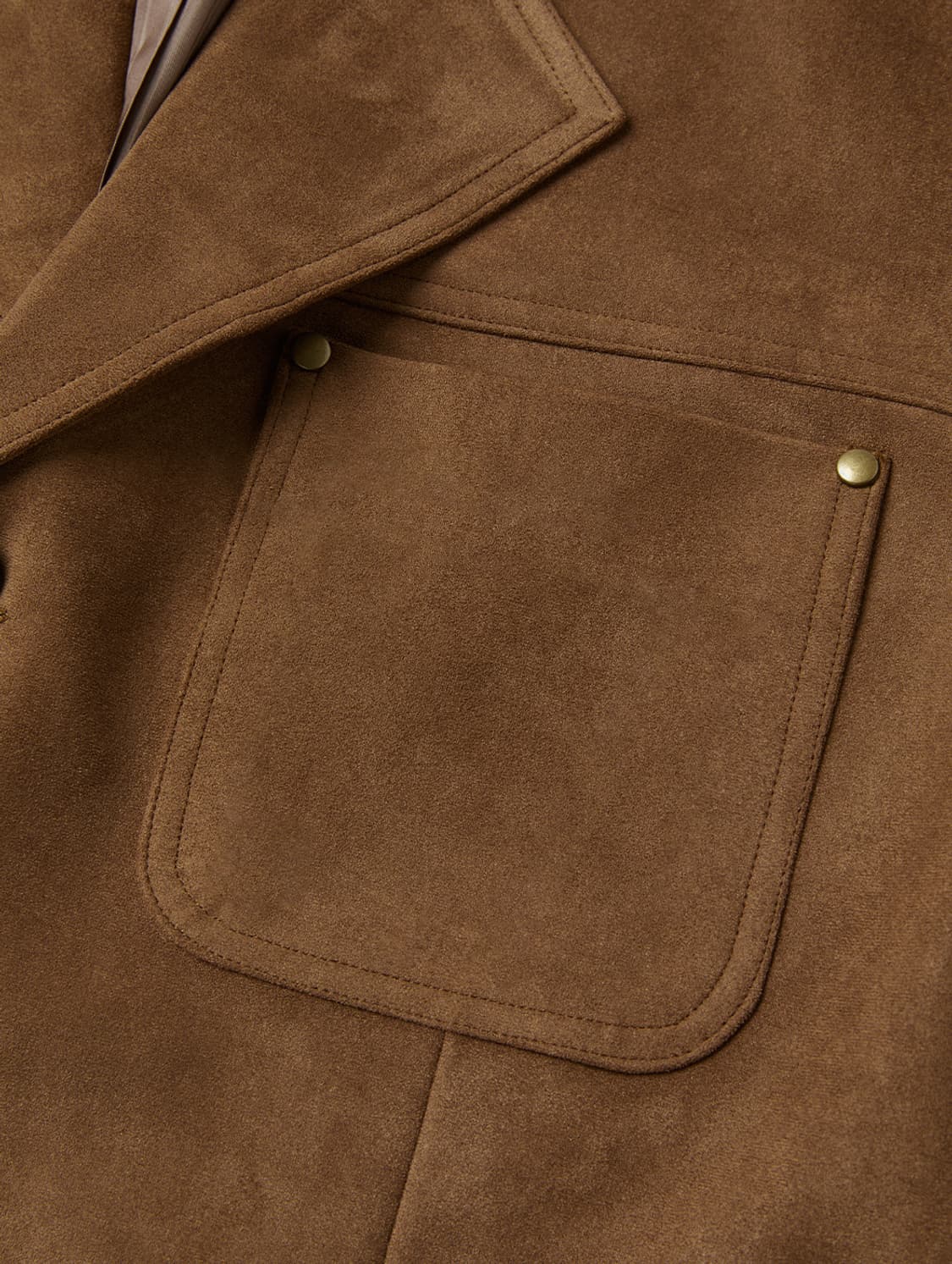 르마드 테일러 페이크 스웨이드 자켓 - BROWN 상품이미지4