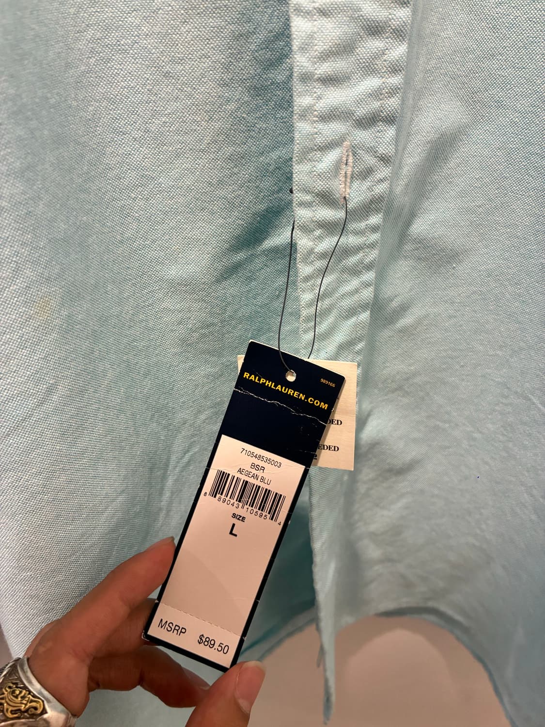 폴로 랄프로렌 BSR AEGEAN BLU 택달린 제품⭐️⭐️ 상품이미지5