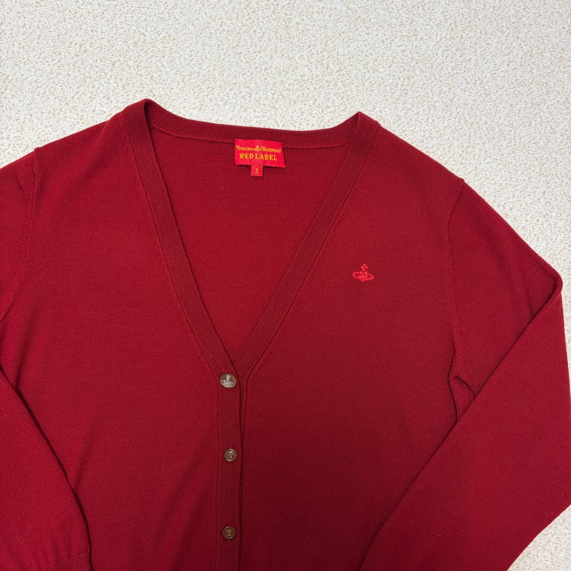 비비안웨스트우드 레드라벨 브이넥 울 가디건 상품이미지2