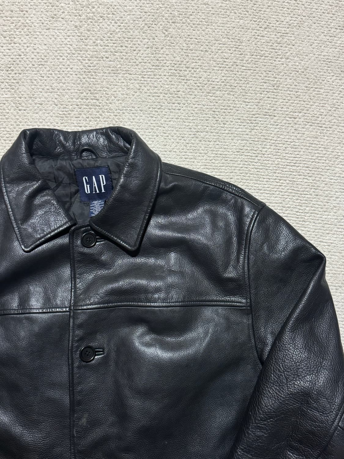 90s Old GAP 카우레더 카코트 L 상품이미지1