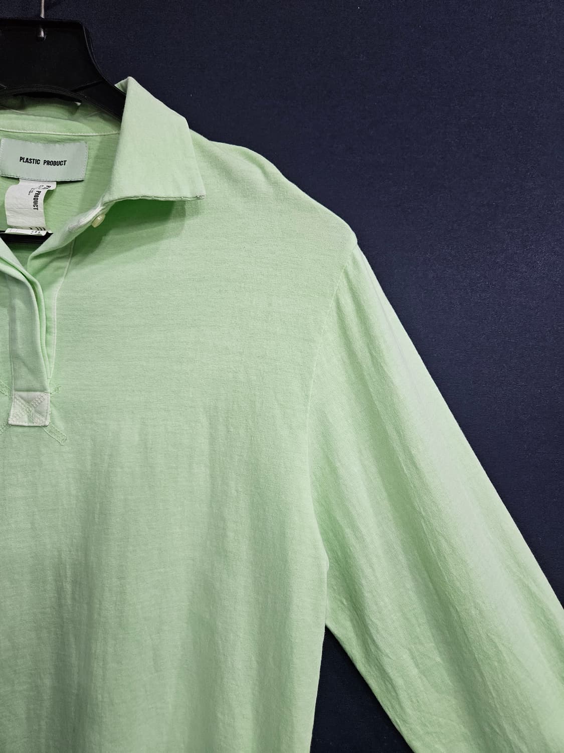 플라스틱 프로덕트 남성 오버핏 90~95 카라 긴팔티  상품이미지4