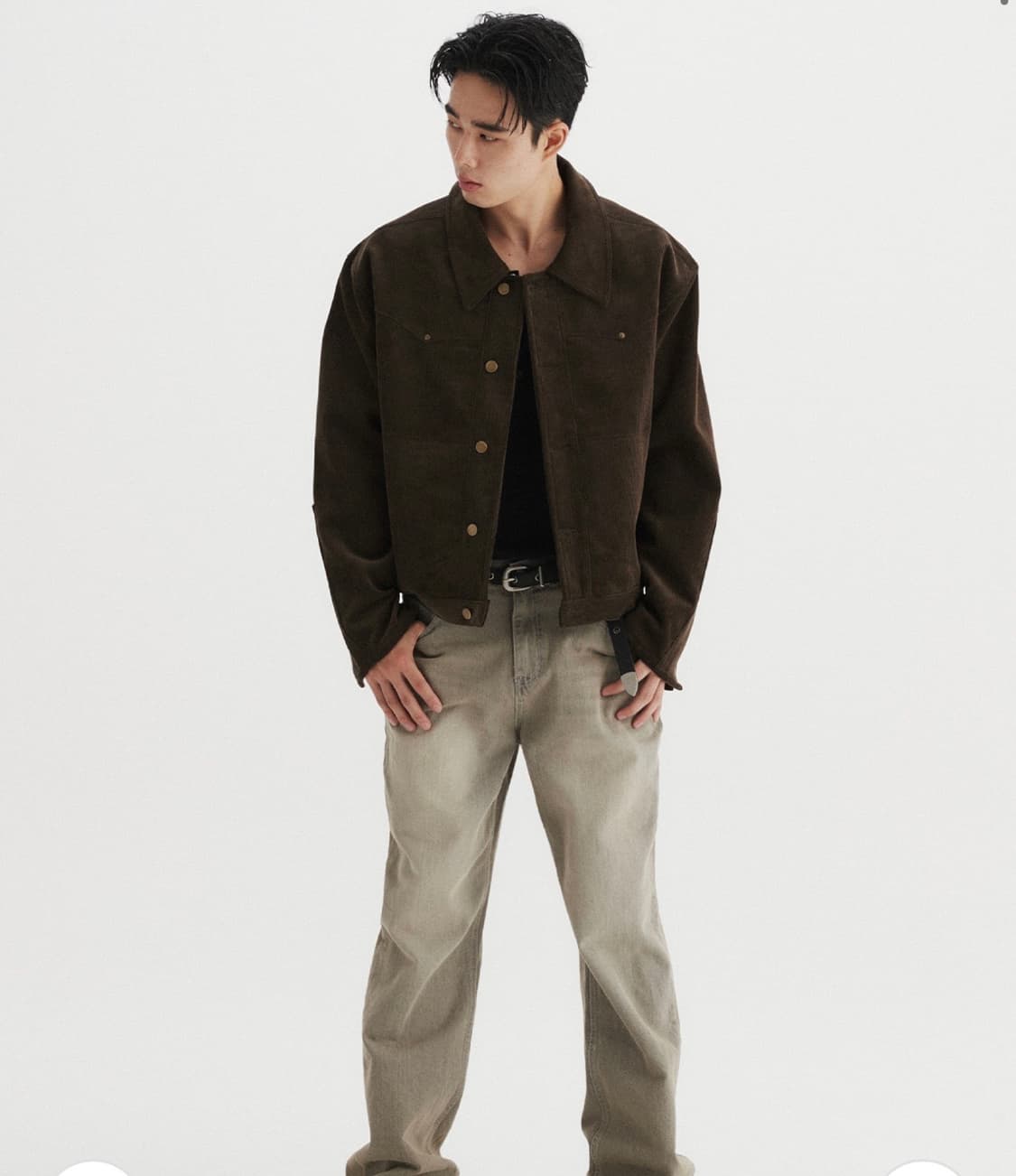 르마드 코듀로이 웨스턴 자켓 - 브라운 상품이미지4