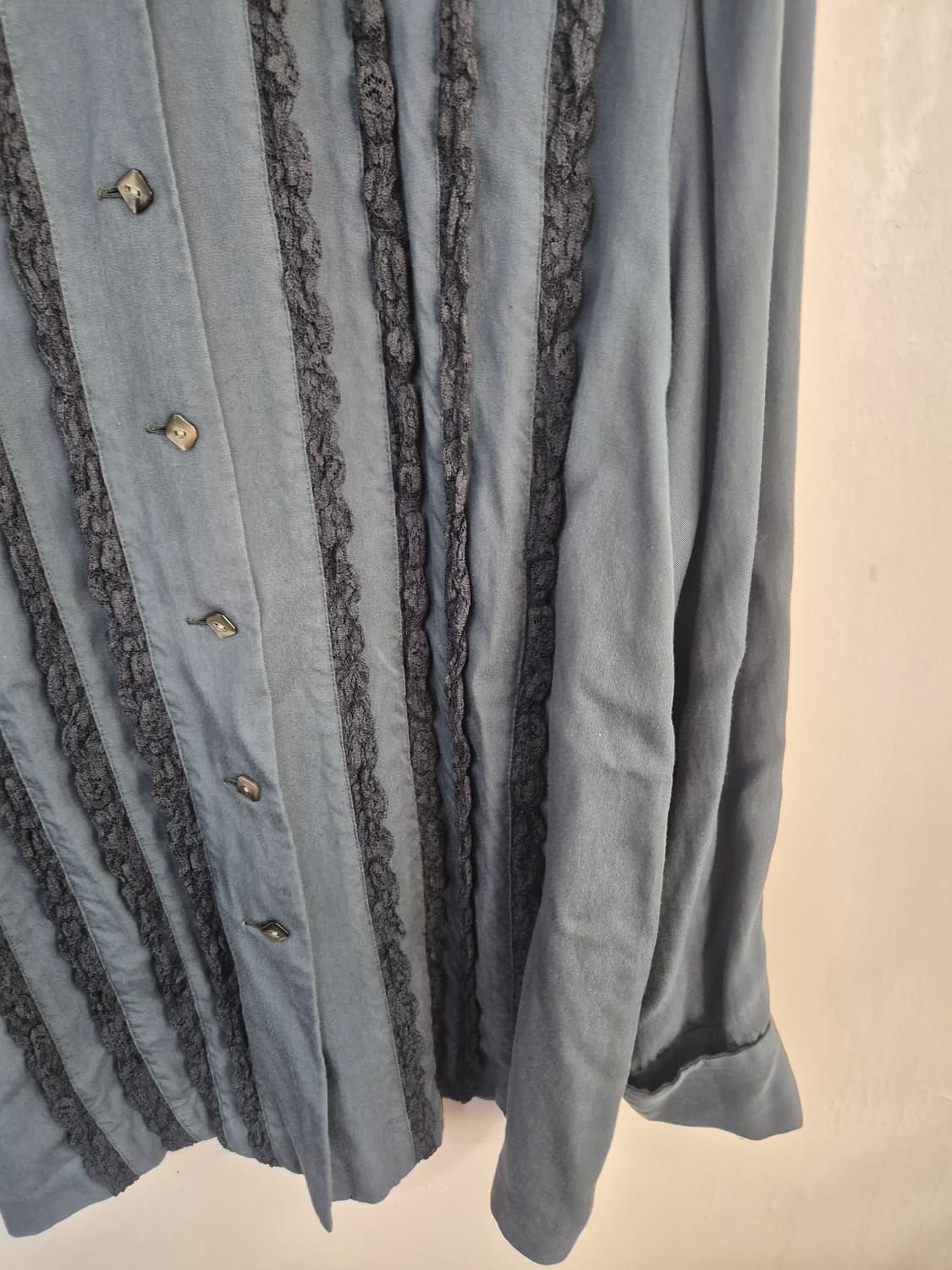 RITSUKO SHIRAHAMA 셔츠 블루 레이스 상품이미지5