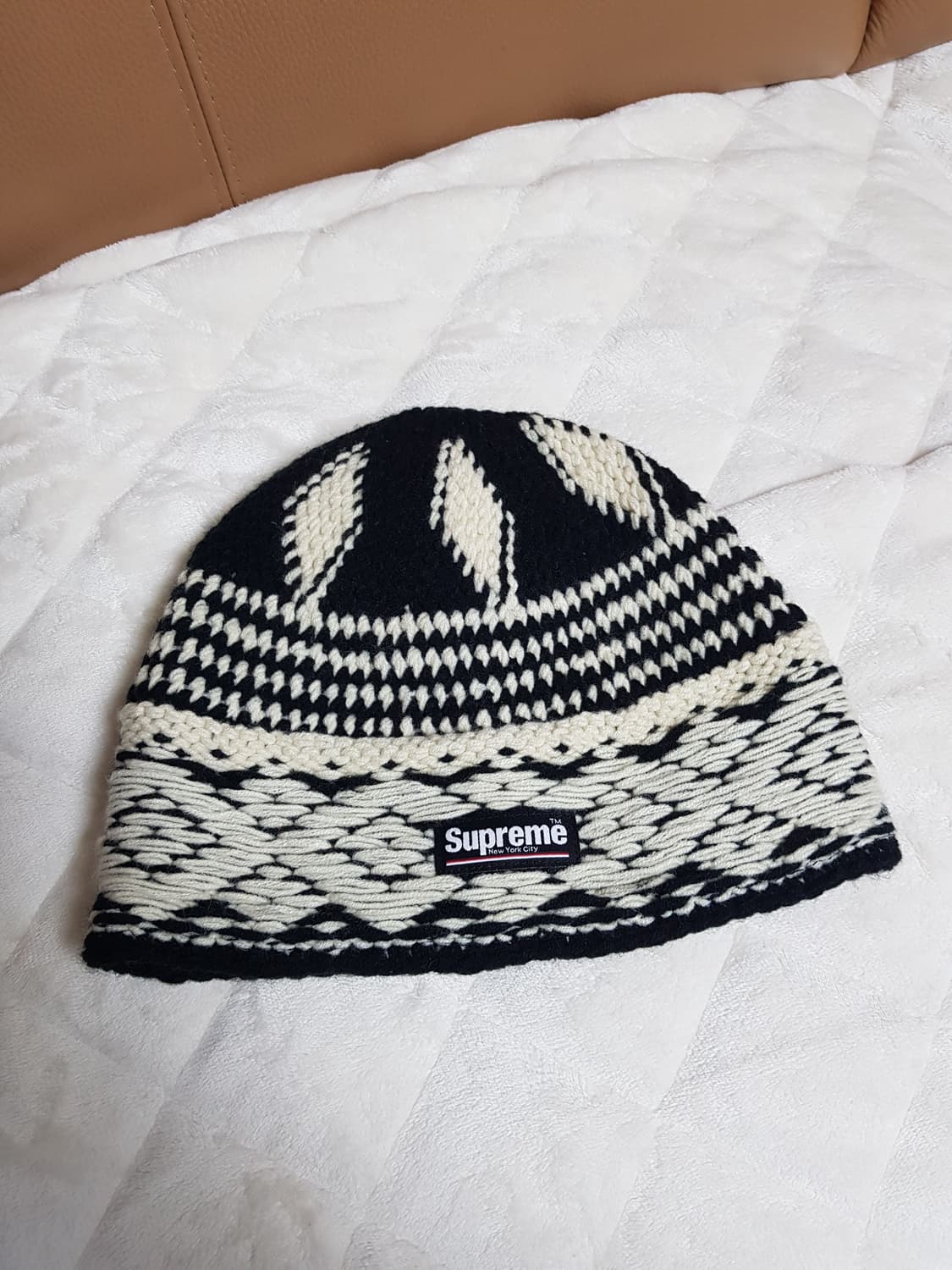 슈프림 다이아몬드 비니 모자 블랙 24FW 상품이미지1