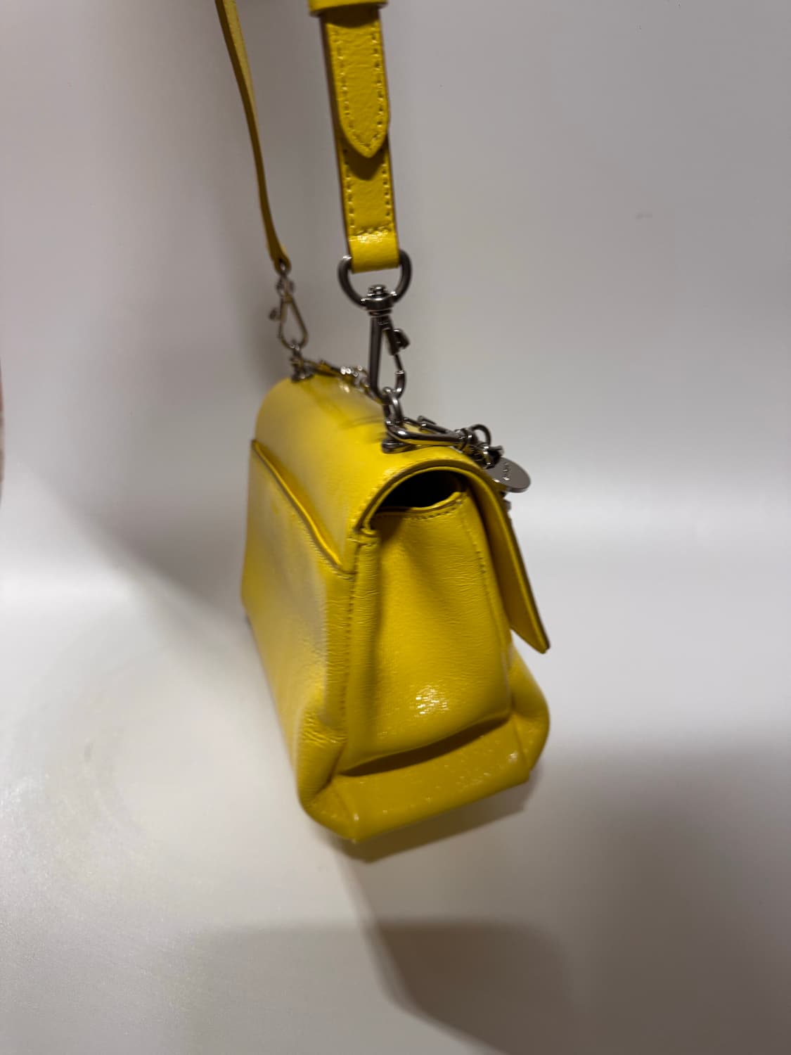 분크 바게트 체인 숄더백 옐로우 미니 상품이미지7