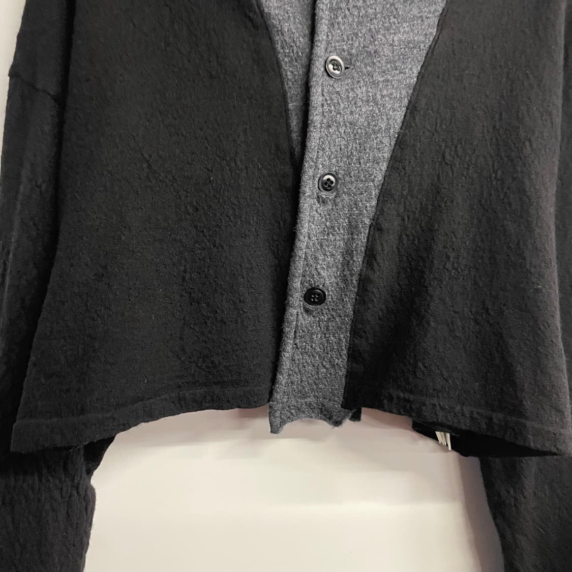 요지야마모토 더블 레이어 후드 가디건 상품이미지6