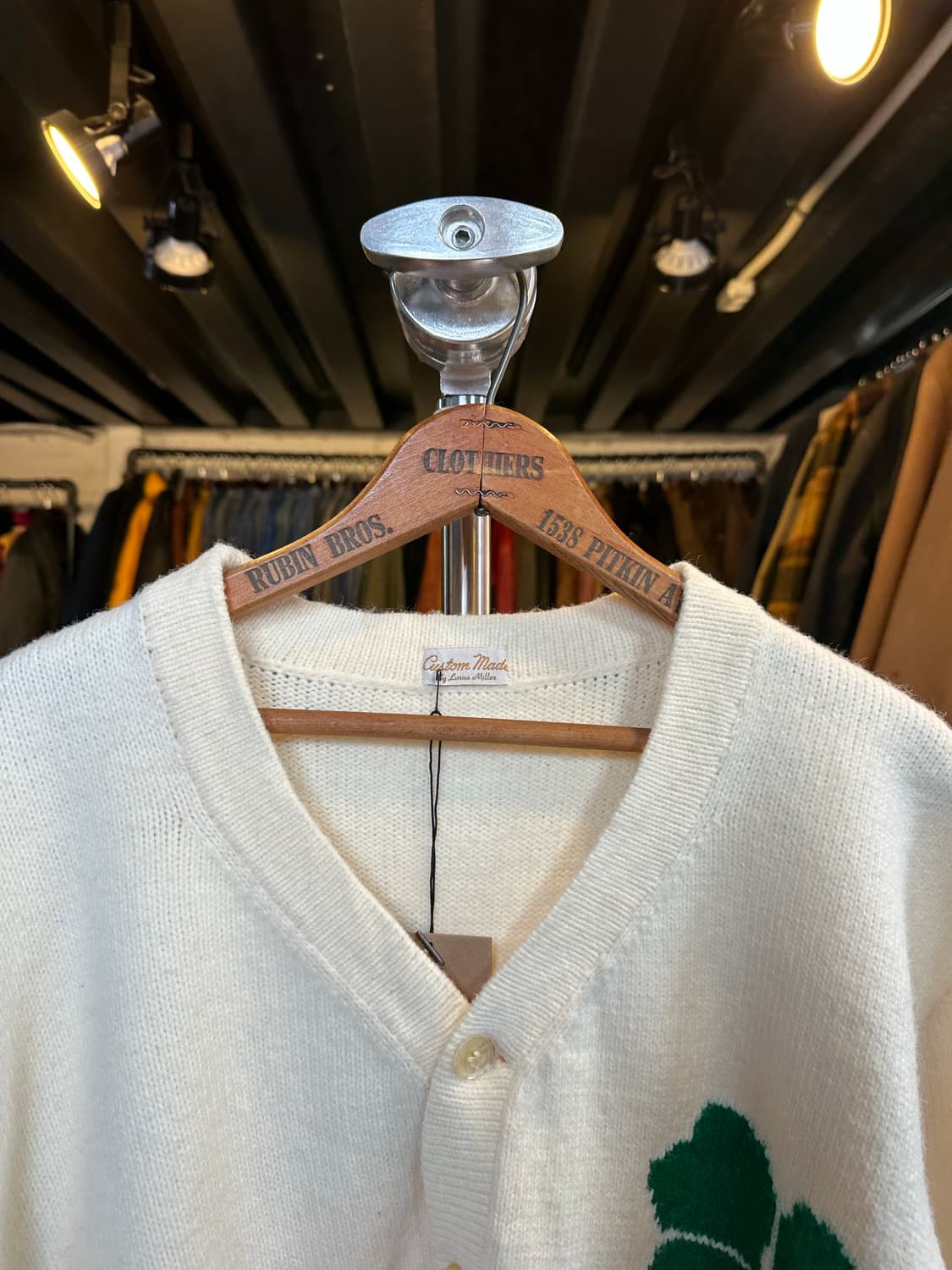 Unknown 울 네잎클로버 스웨터 가디건 상품이미지3