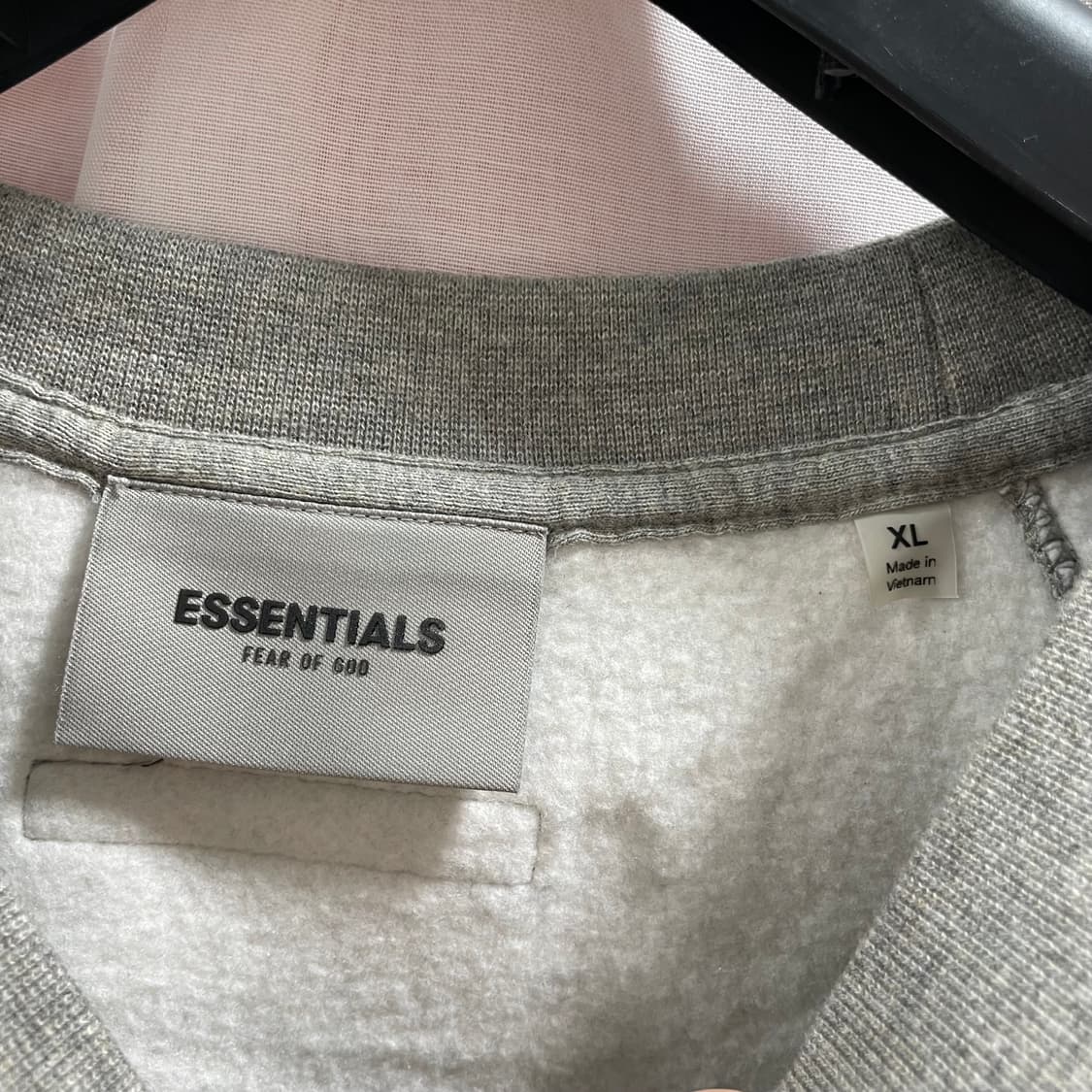피어오브갓 에센셜/ 체스트 로고 스웻셔츠 헤더 오트밀/ XL 상품이미지7