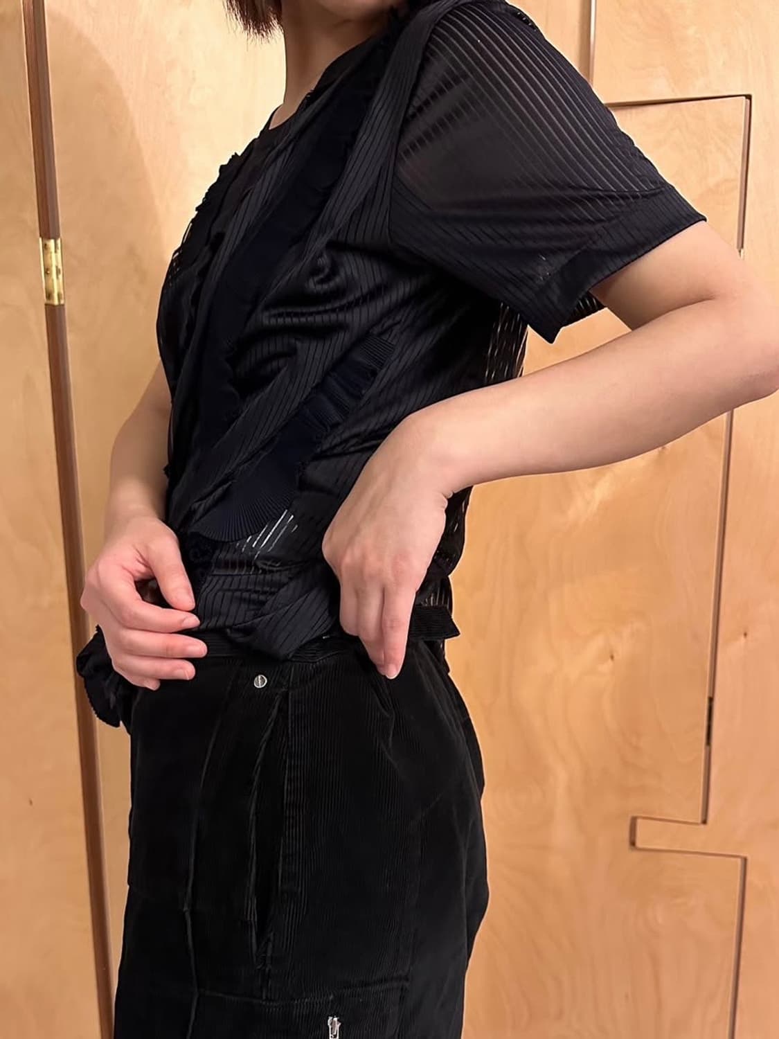 AD1991 Nylon Gather Tape Cut Saw T Shirt 상품이미지6