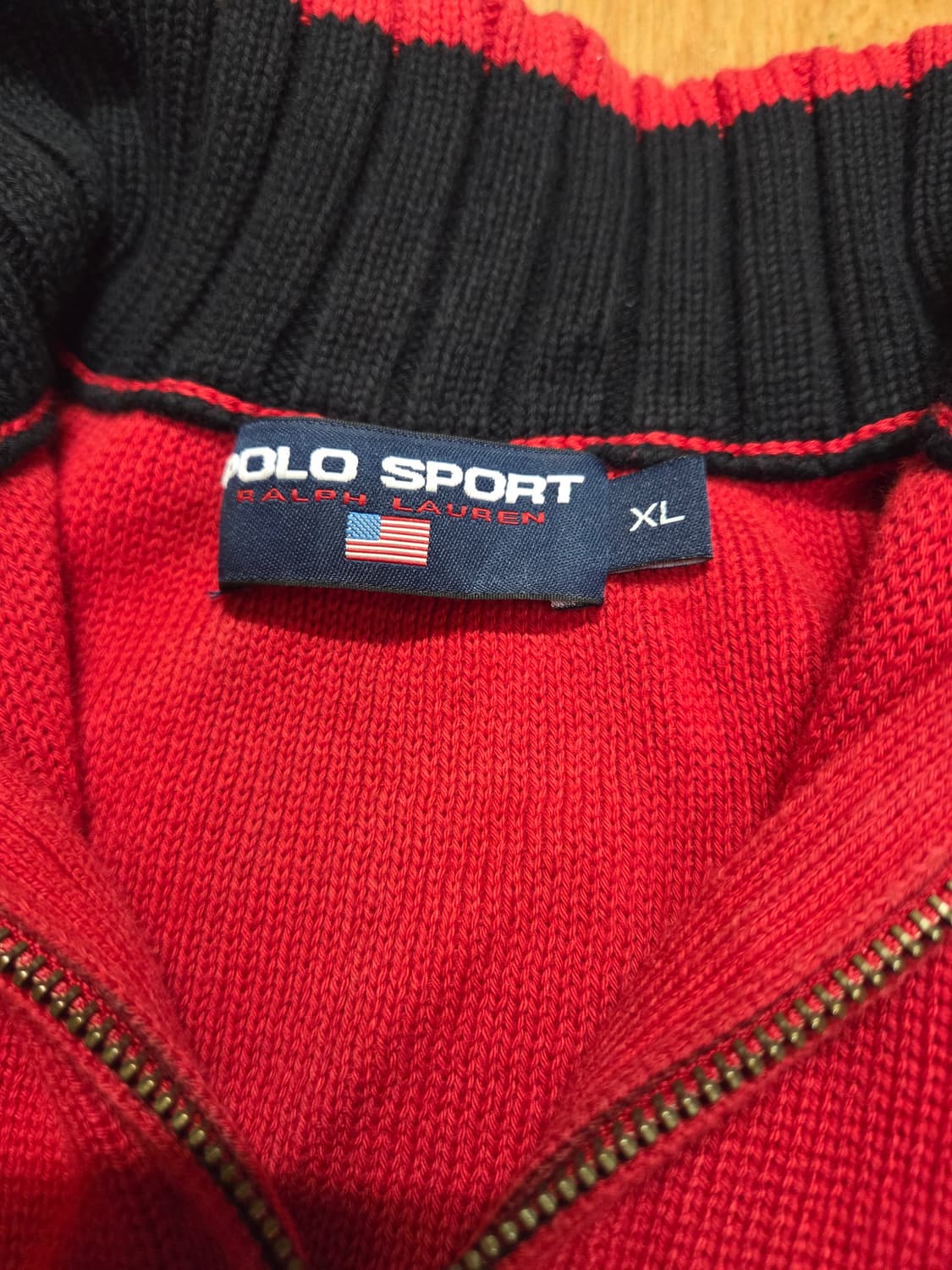 폴로스포츠 반집업 니트 M~L 상품이미지2