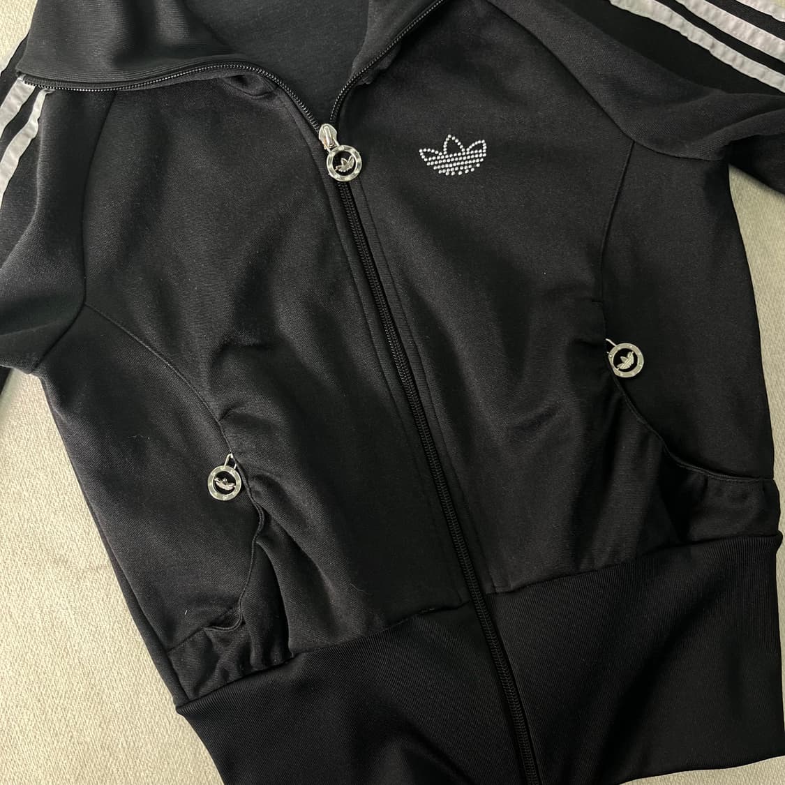 W 95 아디다스 Y2K 글리터 파이어버드 트랙탑 져지 상품이미지5