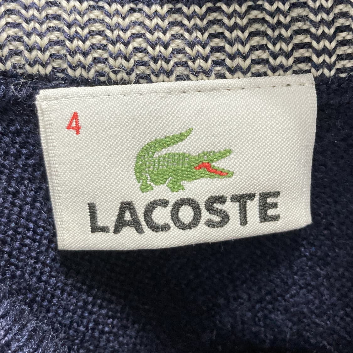 라코스테 남성순모니트집업자켓 네이비 95  상품이미지4