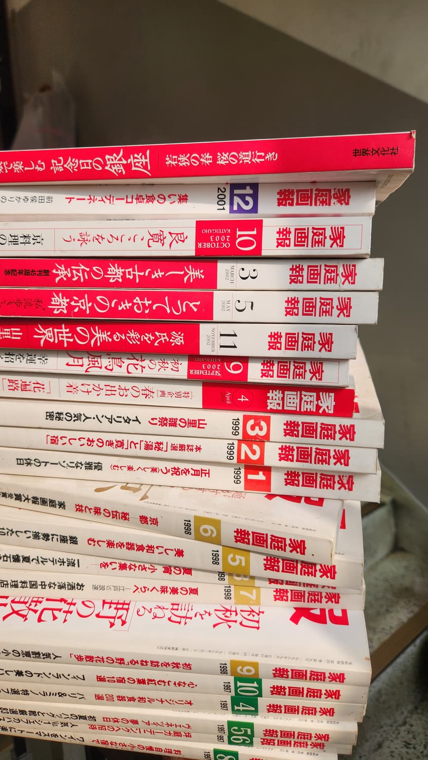 가정화보 1999, 2002년 48권 일괄 레트로 일본 잡지 상품이미지2