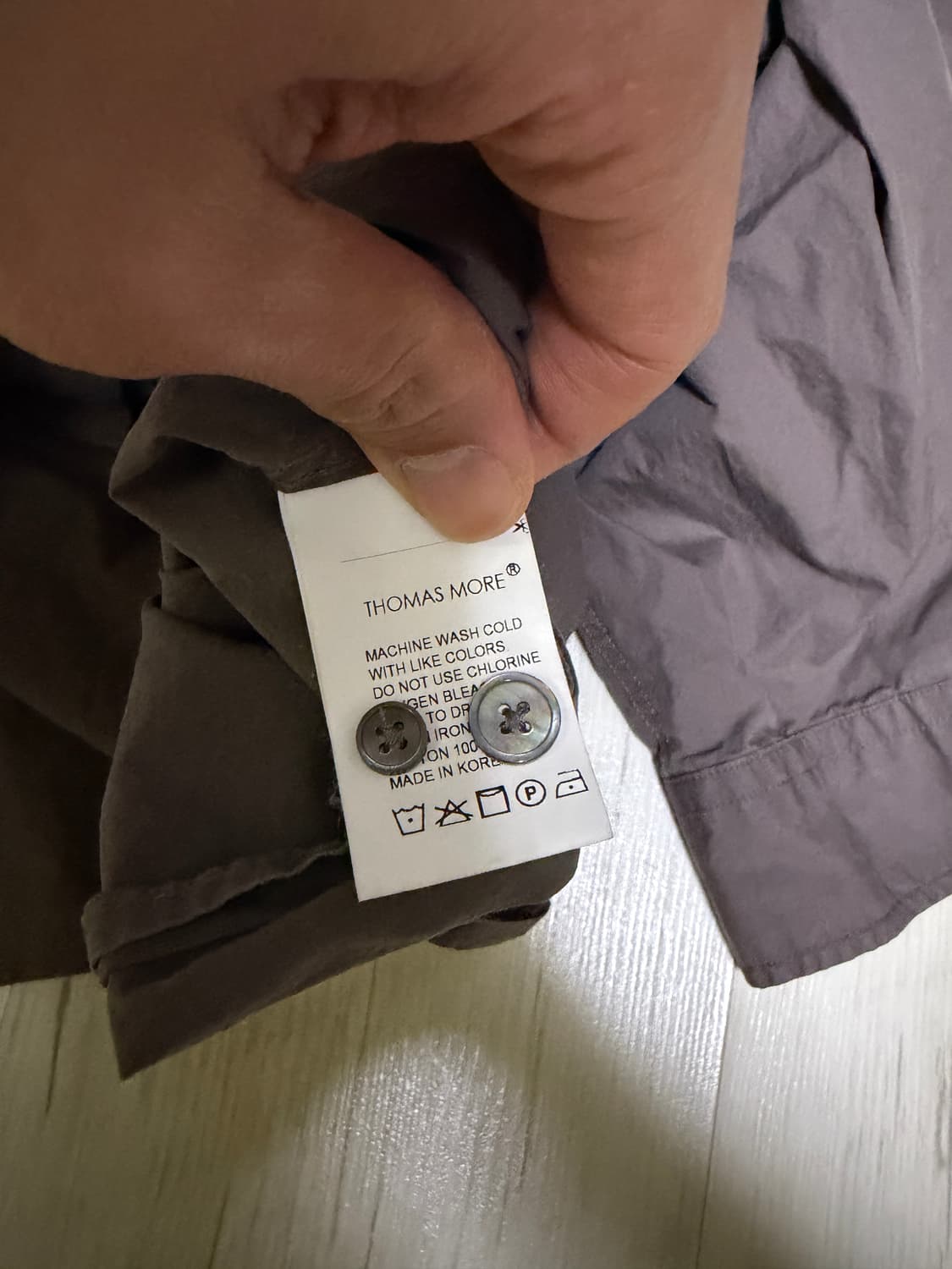 [M] 토마스모어 브라운 셔츠 상품이미지4